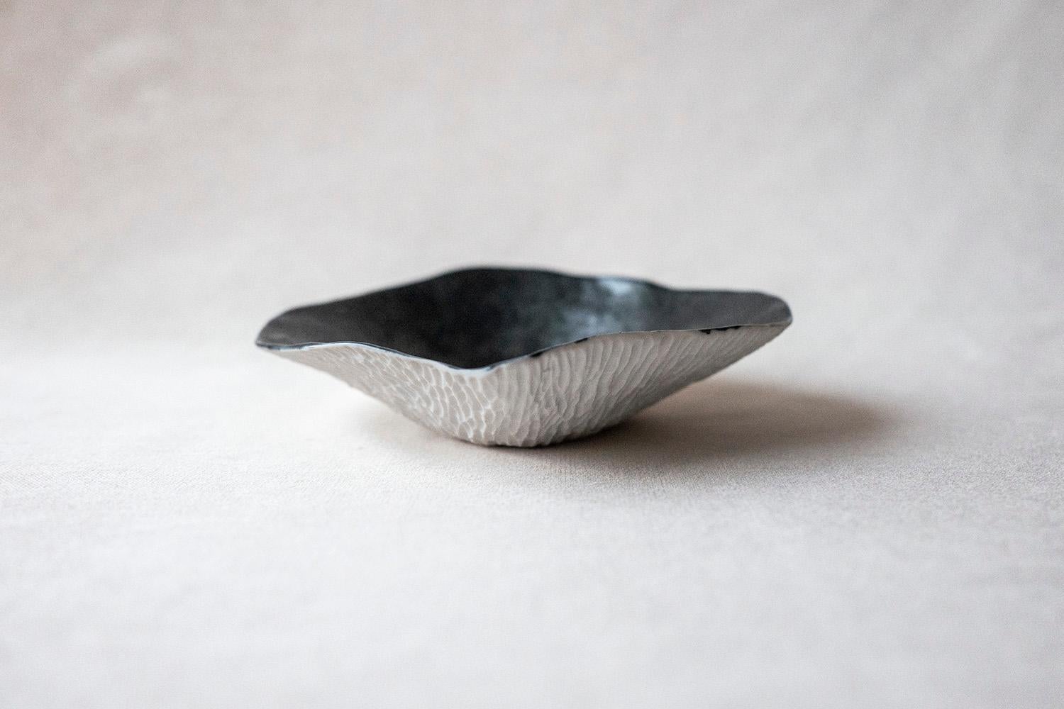 Indulge Nº9 / Moss Grey / Small Plate, Handmade Porcelain Tableware In New Condition For Sale In Amsterdam, NL