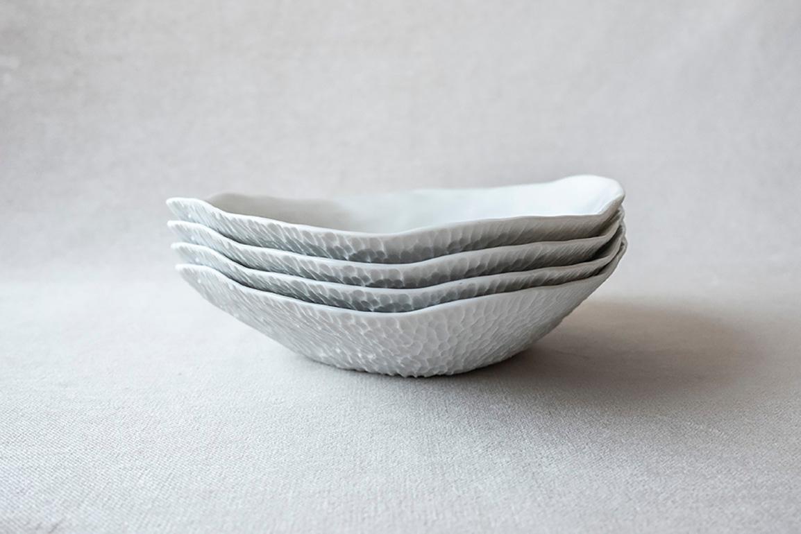 Indulge Nº9 / White / Small Plate, Handmade Porcelain Tableware In New Condition For Sale In Amsterdam, NL