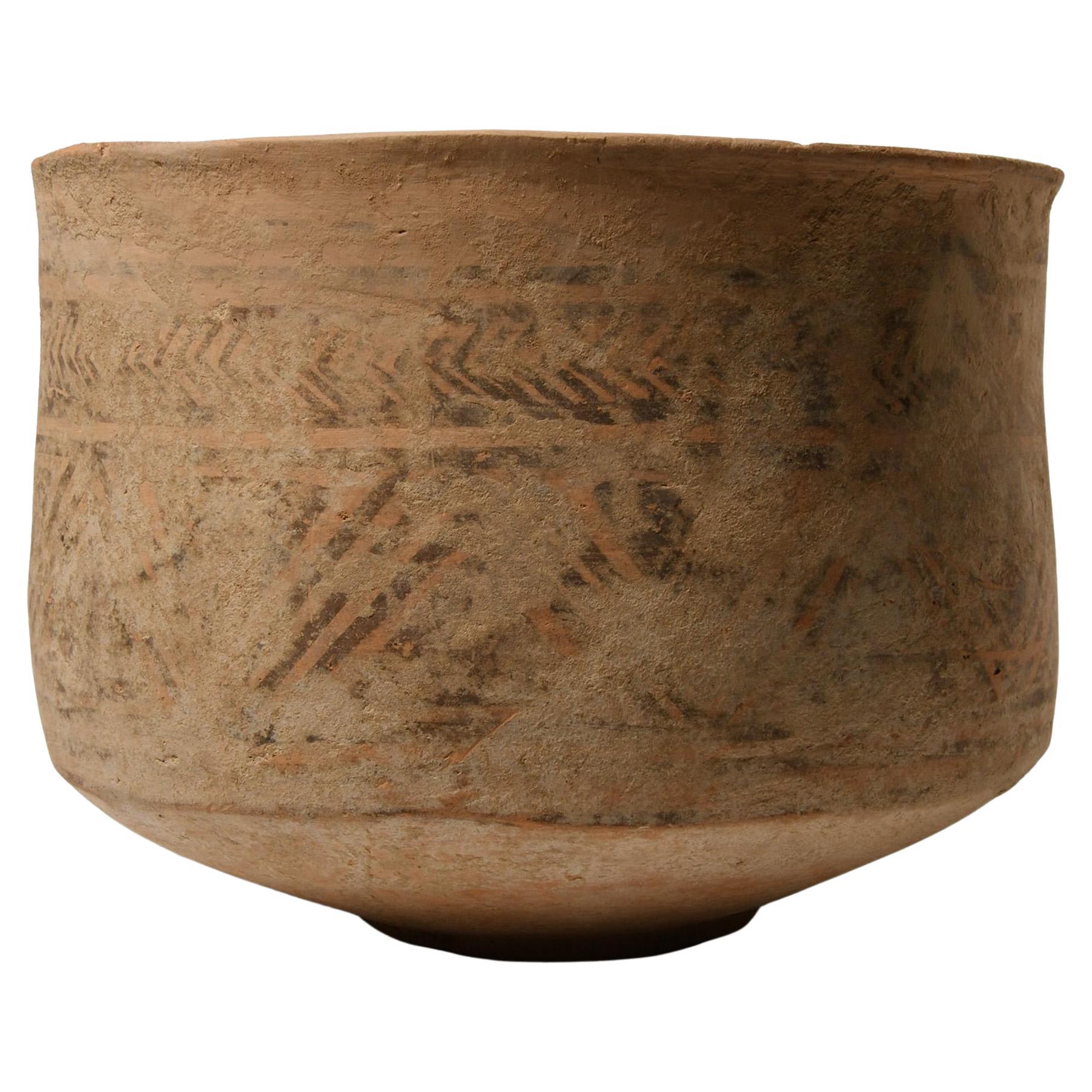 Primitive Indus Valley Painted Terracotta Jar