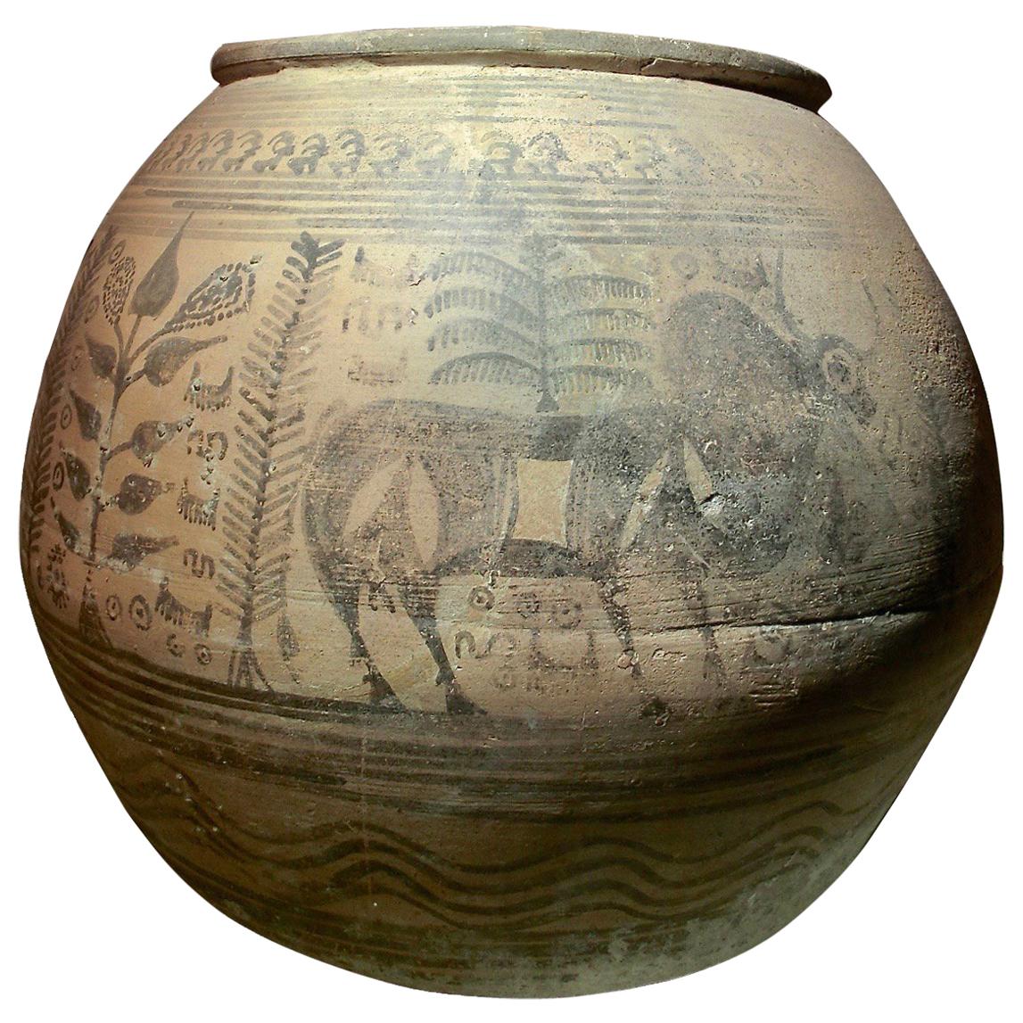 Indus Valley Red-Painted Pottery Vessel, circa 2300-2000 BC