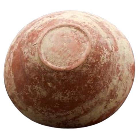 Prehistoric Indus Valley Terracotta Bowl With Concentric Decoration Ca. 3000-2500 BC For Sale