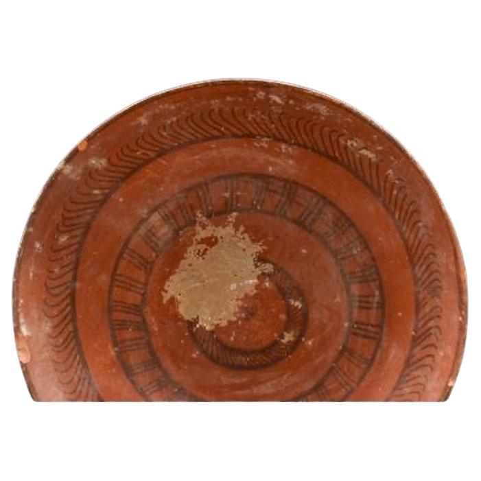 Afghan Indus Valley Terracotta Bowl With Concentric Decoration Ca. 3000-2500 BC For Sale