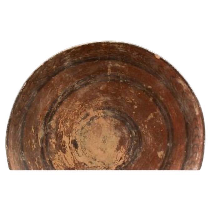 Afghan Indus Valley Terracotta Bowl With Concentric Decoration Ca. 3000-2500 Bc For Sale