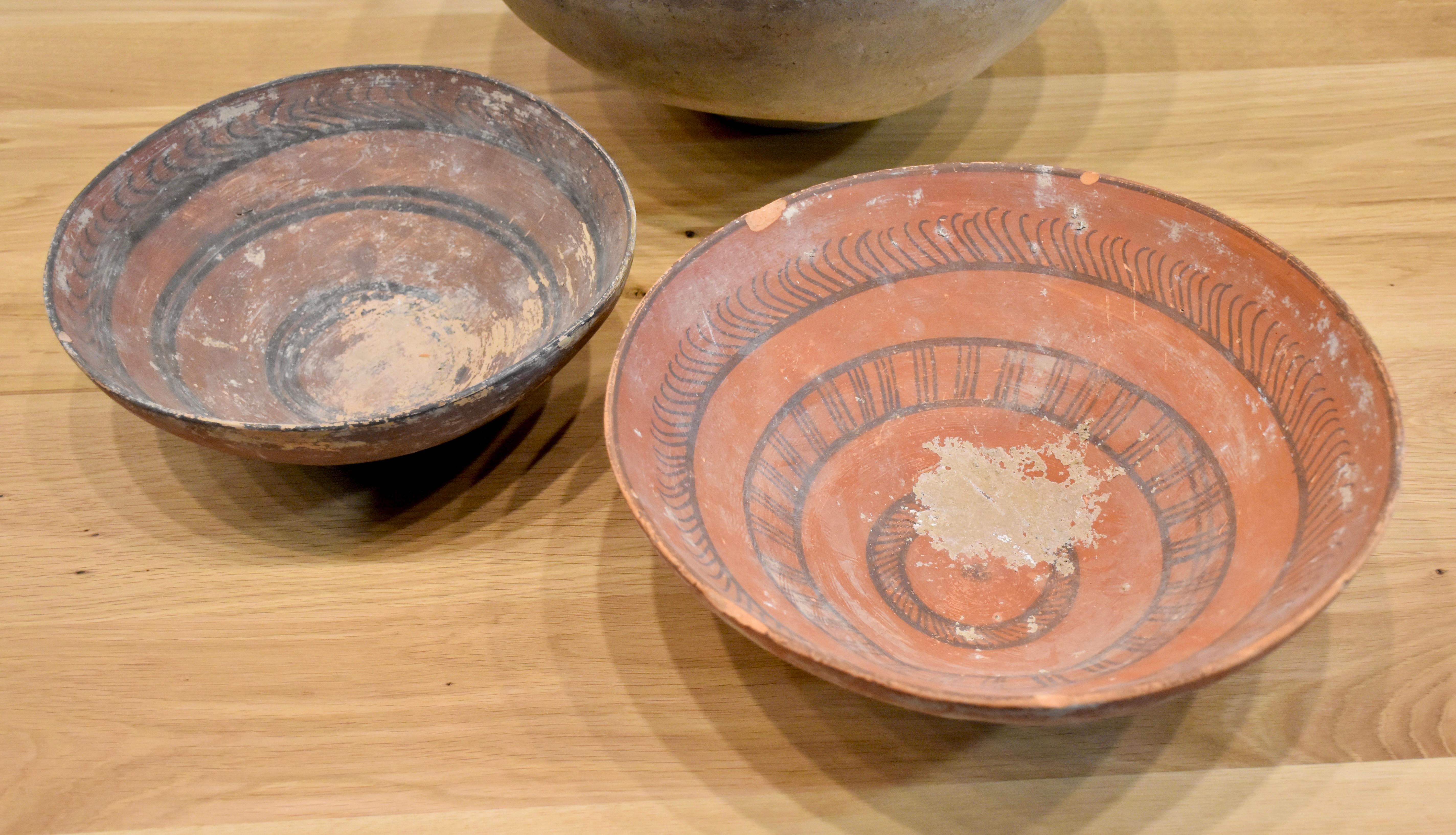 18th Century and Earlier Indus Valley Terracotta Bowl With Concentric Decoration Ca. 3000-2500 Bc For Sale