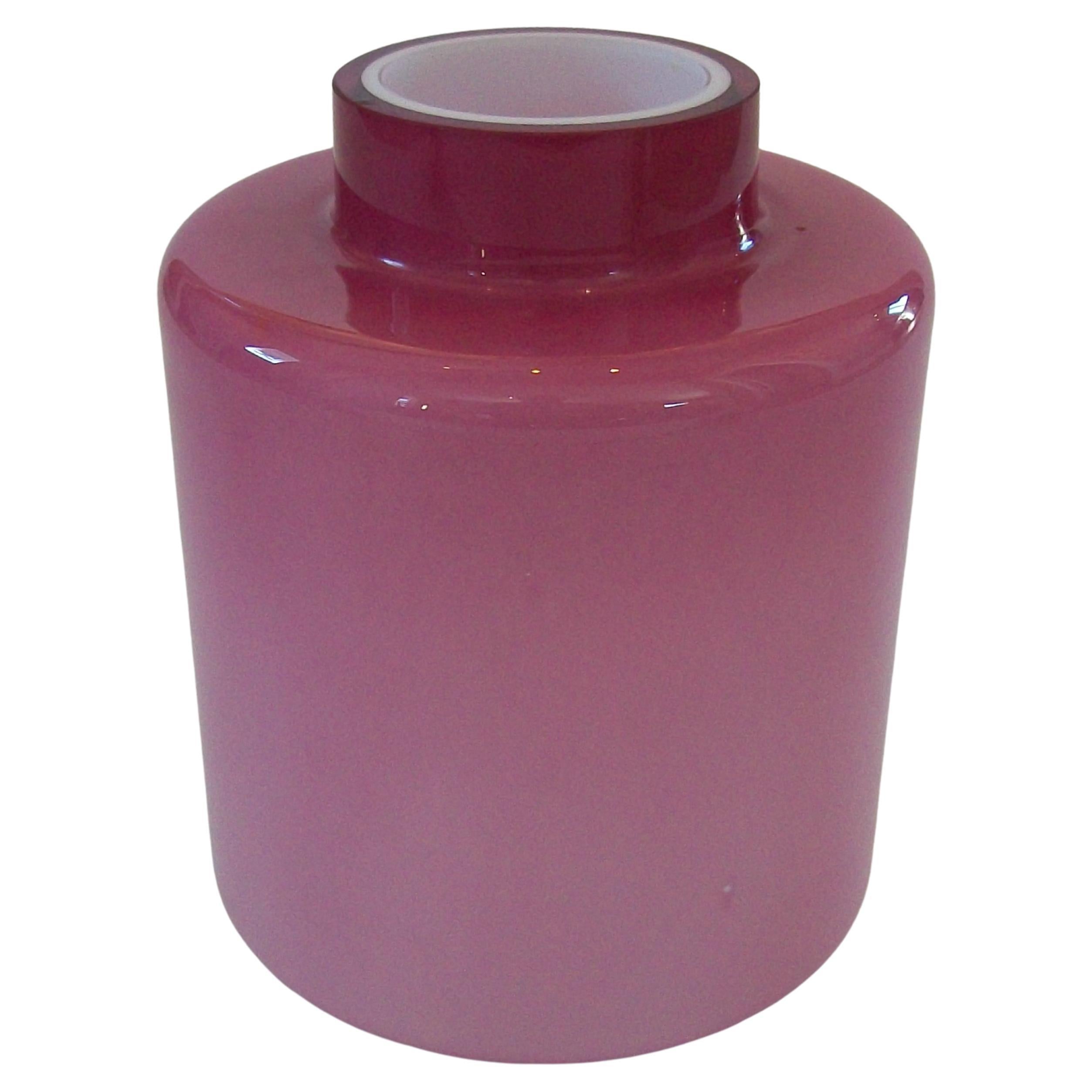 INDUSTRIA VETRARIA VALDARNESE - Gran Jarrón de Vidrio Estuchado - Italia - Circa 1960
s en venta