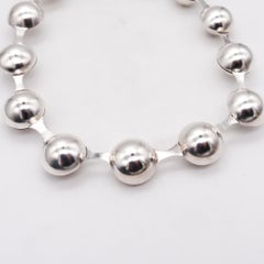 Industrial 1930 Articulated Studio Necklace in Sterling Silver and 18k Gold