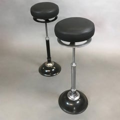Industrial Adjustable Articulating Leather Medical Stool