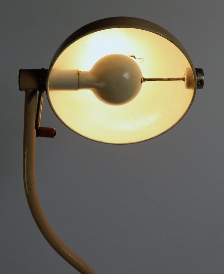Industrial Adjustable Medical Floor Lamp by Hill Rom 2