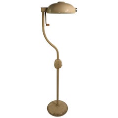 Vintage Industrial Adjustable Medical Floor Lamp by Hill Rom