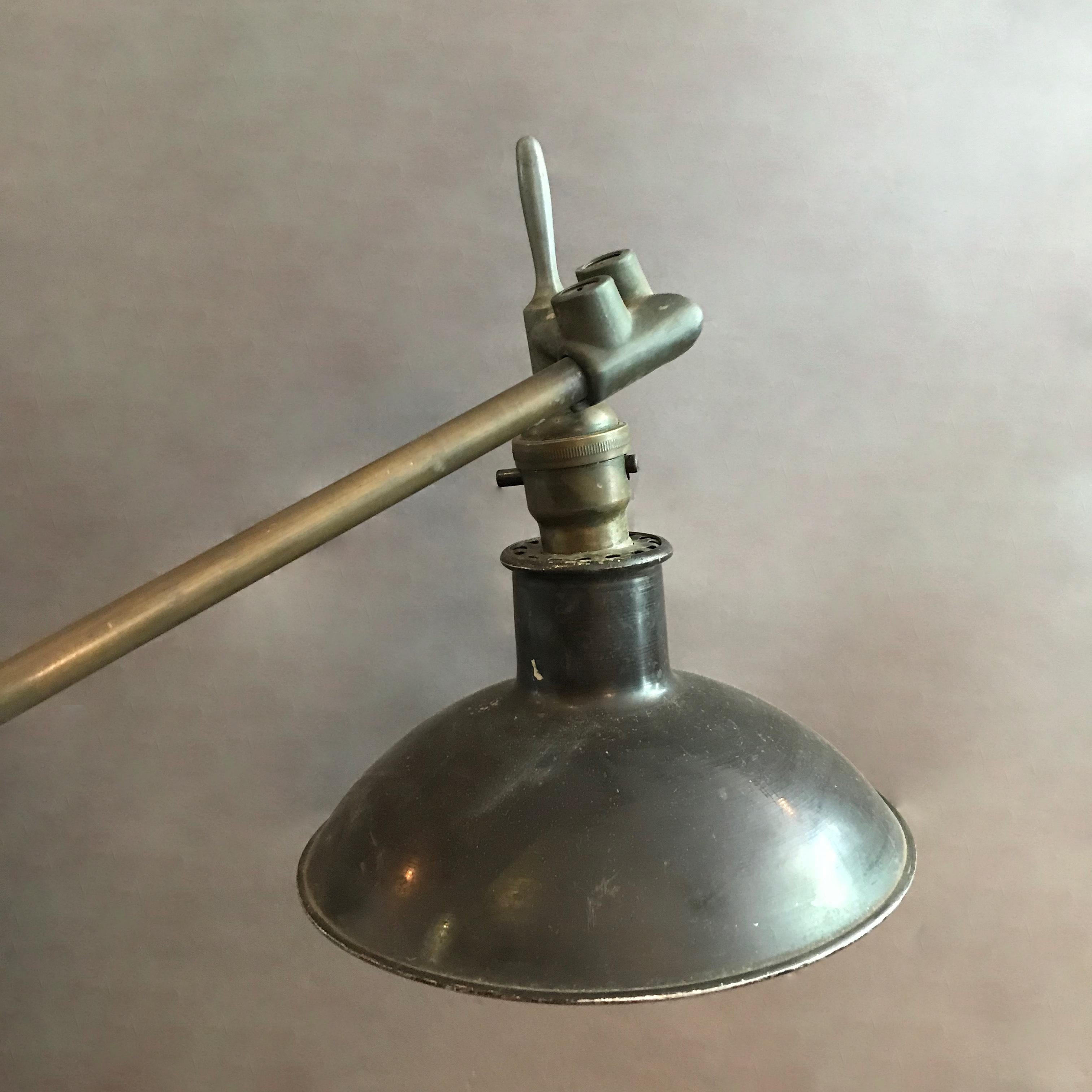 Industrial Adjustable Metal Task Lamp by Malleable 2