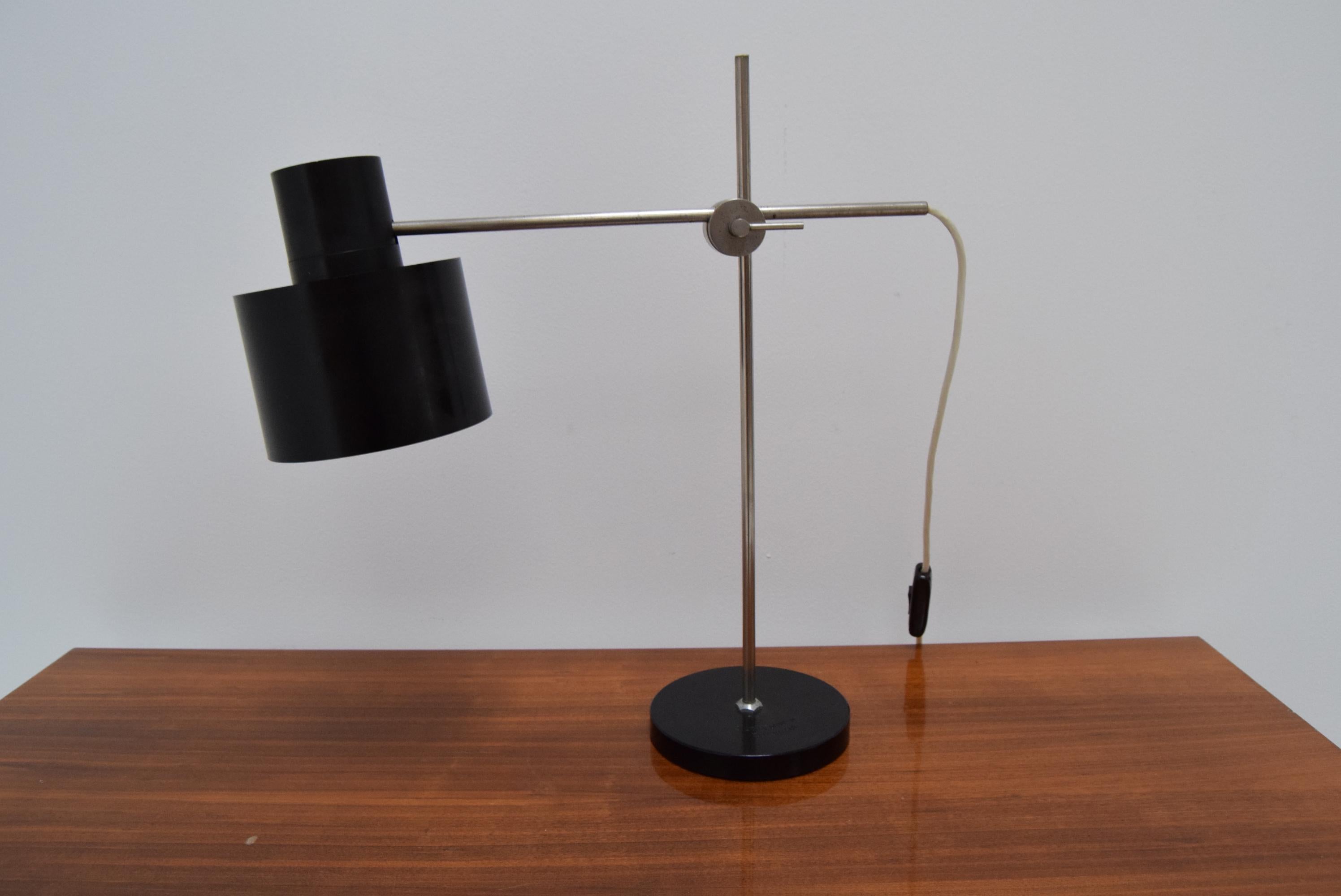 Industrial Adjustable Office Lamp by Jan Suchan for Elektrosvit, 1960's For Sale 2