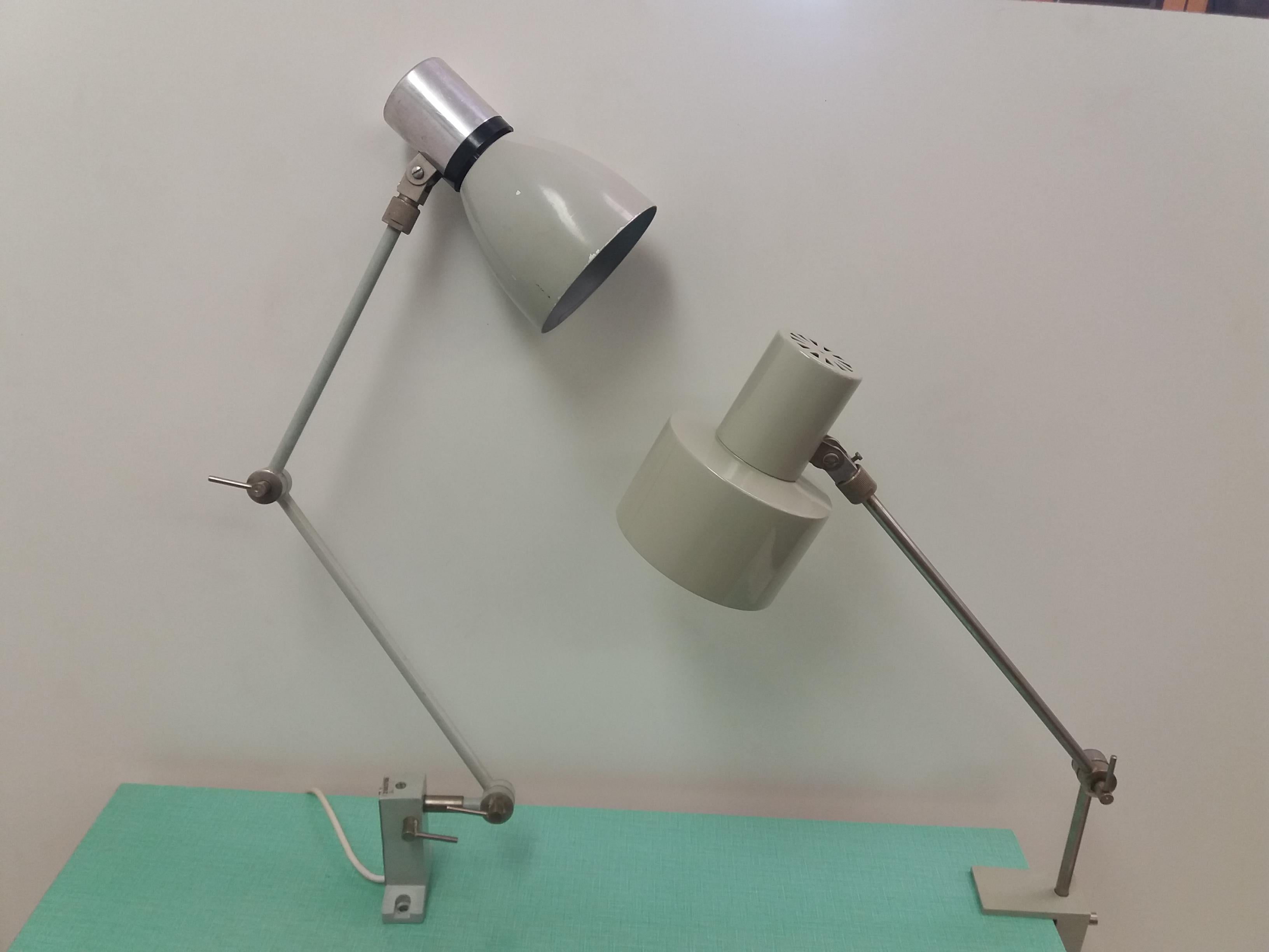 Lampe de bureau industrielle réglable, années 1960 en vente 4