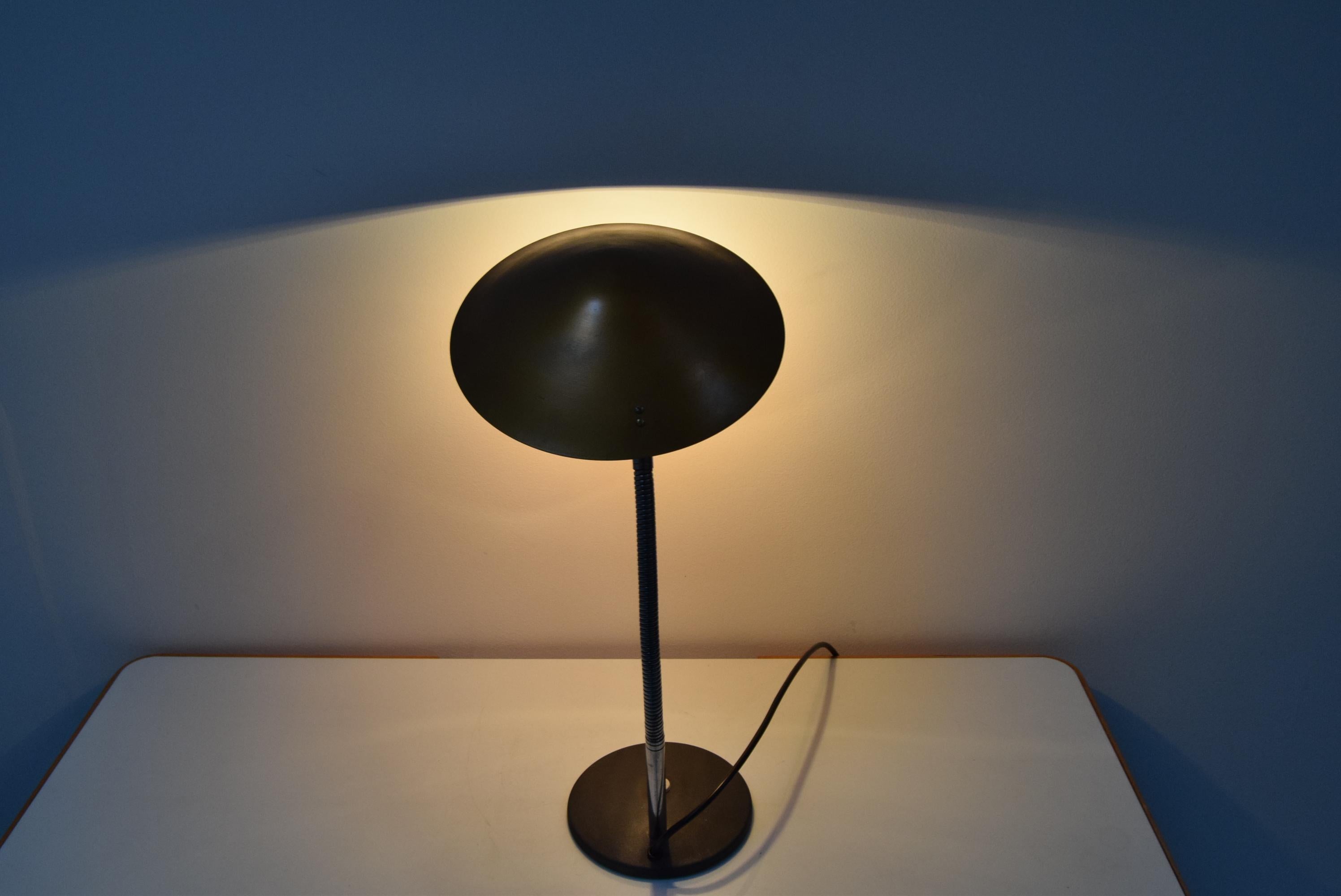 Industrial Adjustable Table Lamp/Instala Děčín, 1960's For Sale 5