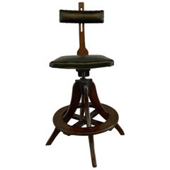 Industrial Adjustable Telephone Operator Swivel Stool