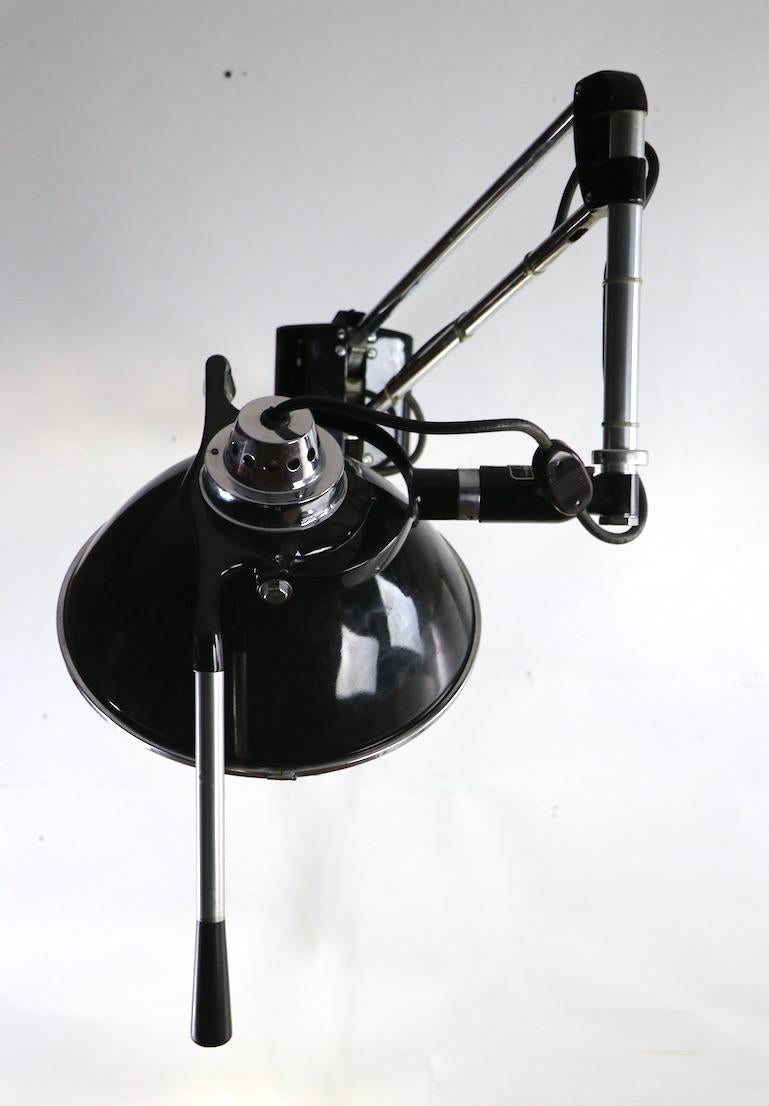 Industrial Adjustable Wall Mount Dental Light by the Wilmont Castle Co. 2