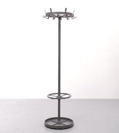 Industrial Ahrend de Cirkel Standing Metal Coat Rack, 1966