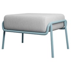 Industrial Air Finish Ottoman DUV with Cream fabric handcrafted by Murmurio