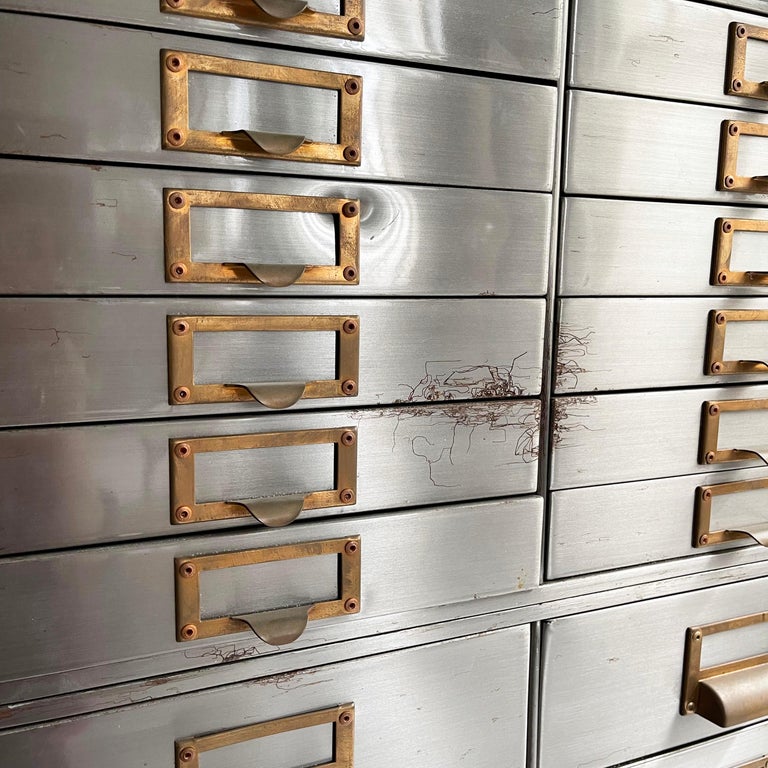 Industrial Allsteel Tall Multiple Drawer Filing For Sale at 1stDibs