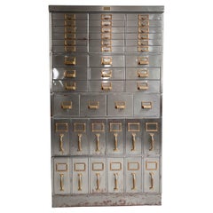 Industrial Allsteel Tall Multiple Drawer Filing Cabinet