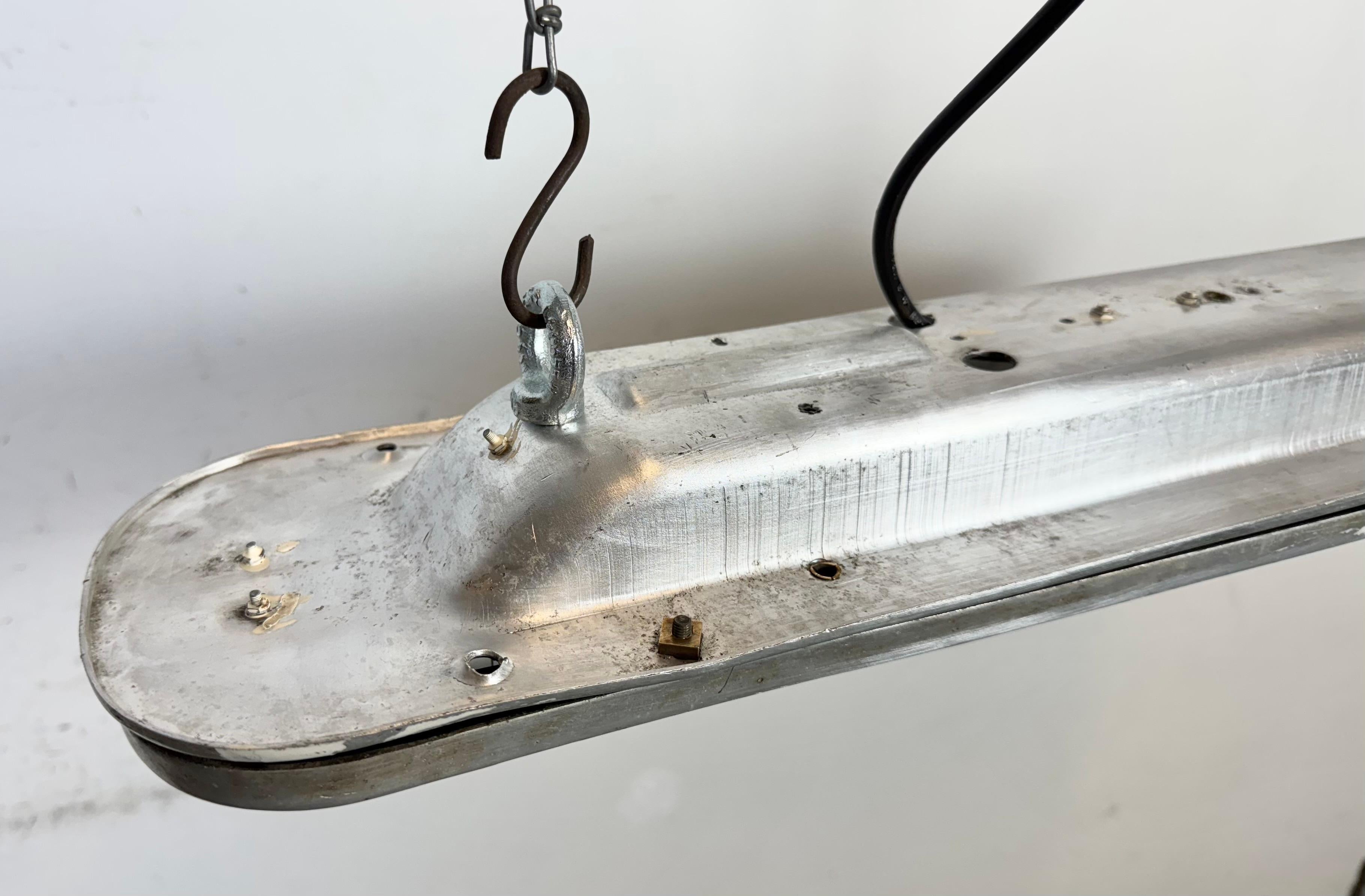 Industrial Aluminium Hanging Tube Light, 1970s 4