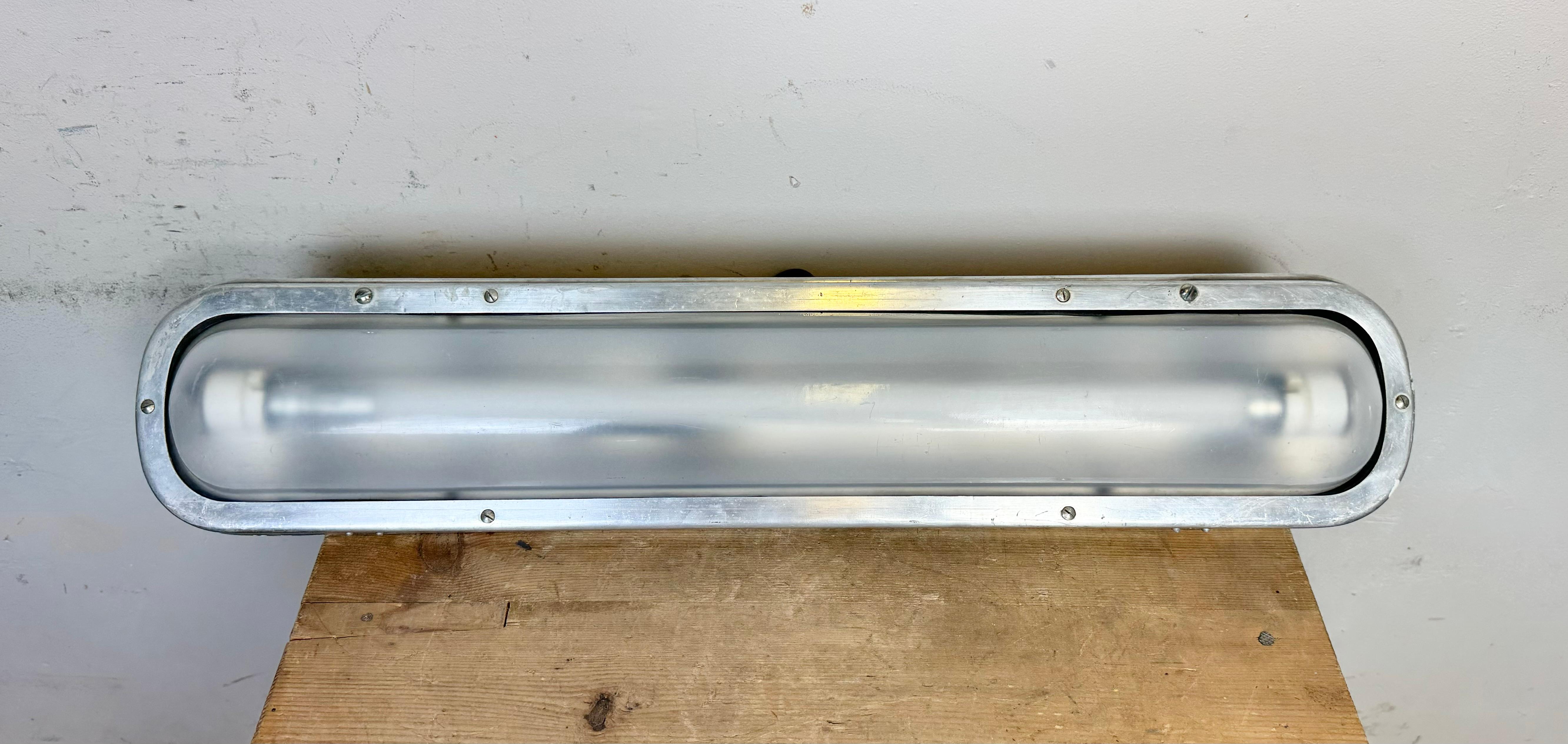 Industrial Aluminium Hanging Tube Light, 1970s 6