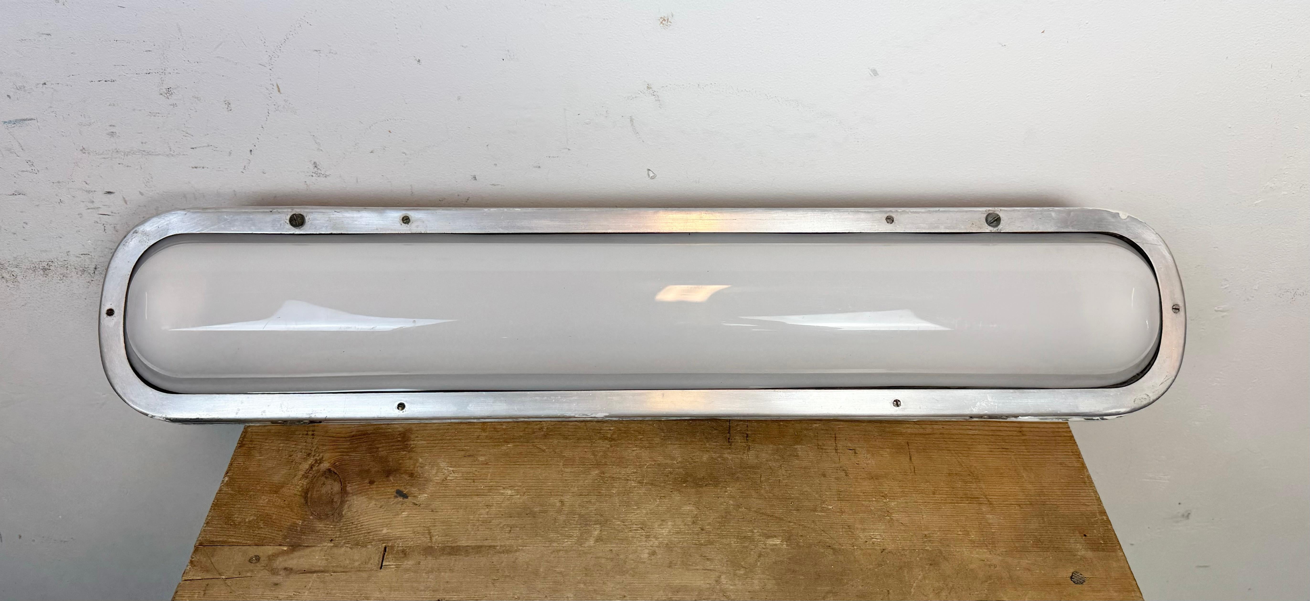 Industrial Aluminium Hanging Tube Light, 1970s 8