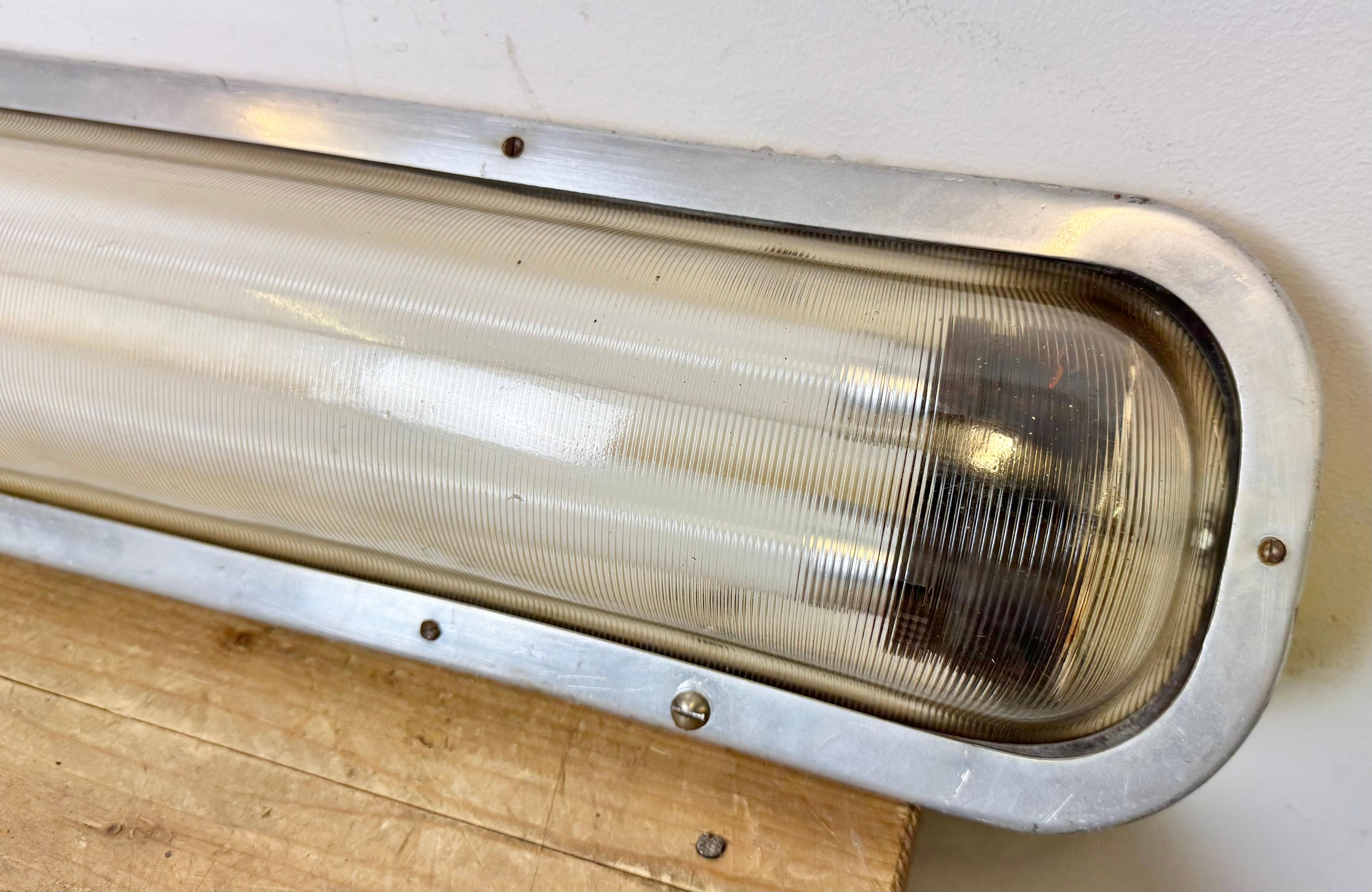Industrial Aluminium Hanging Tube Light, 1970s For Sale 9