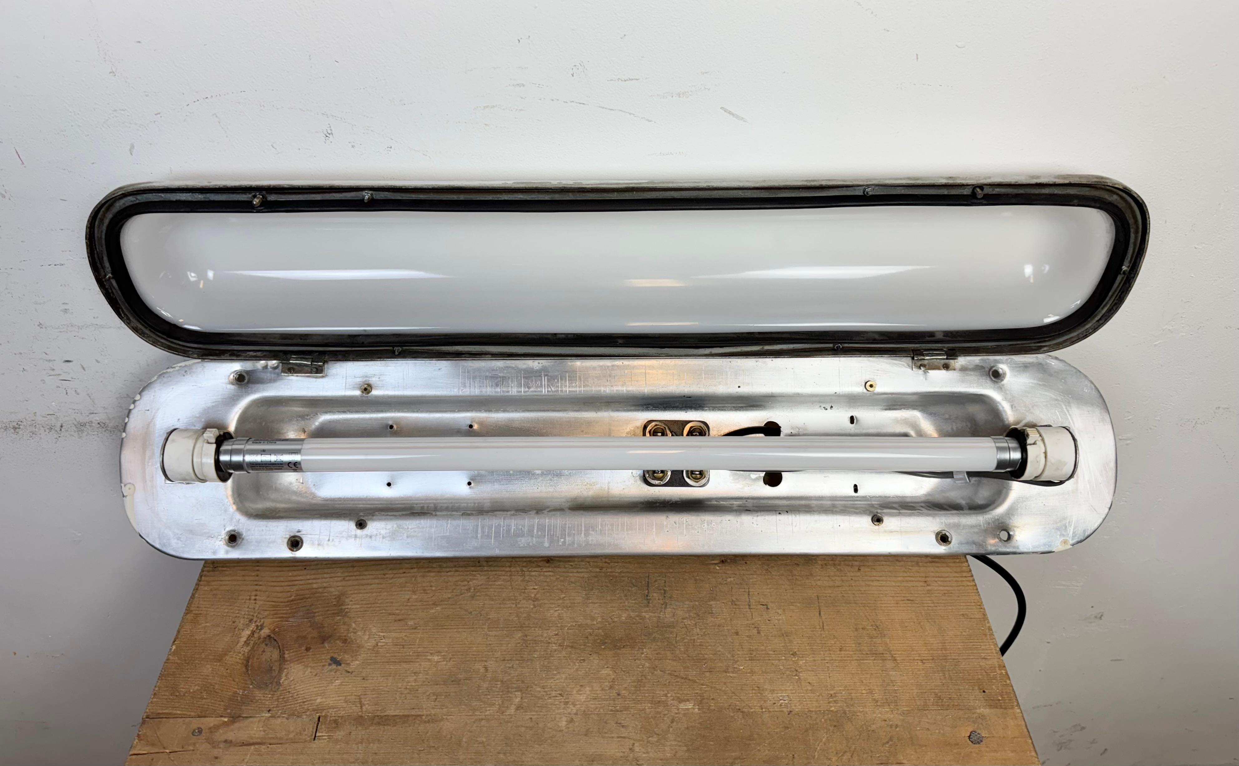 Industrial Aluminium Hanging Tube Light, 1970s 10