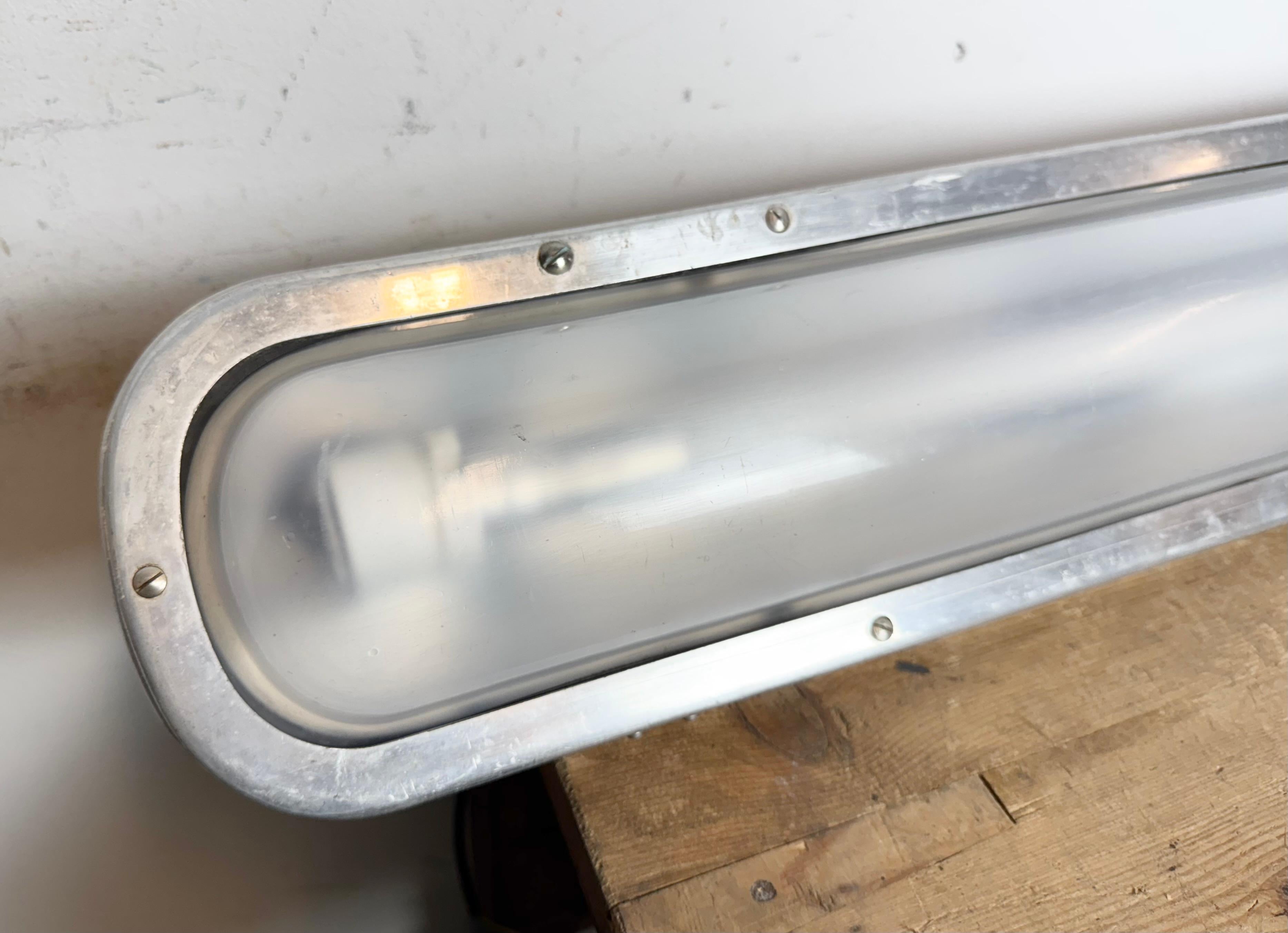 Industrial Aluminium Hanging Tube Light, 1970s 10