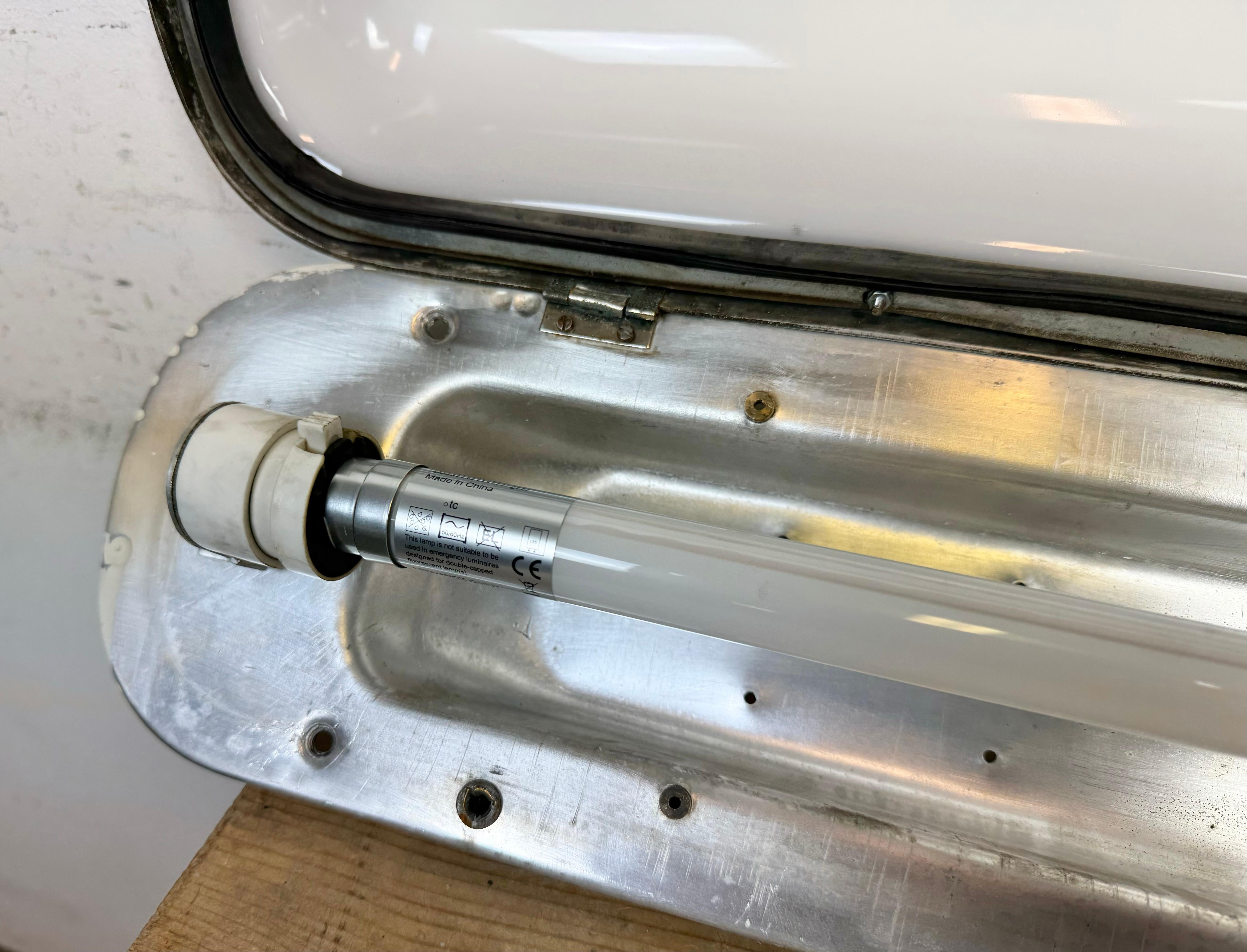Industrial Aluminium Hanging Tube Light, 1970s 11