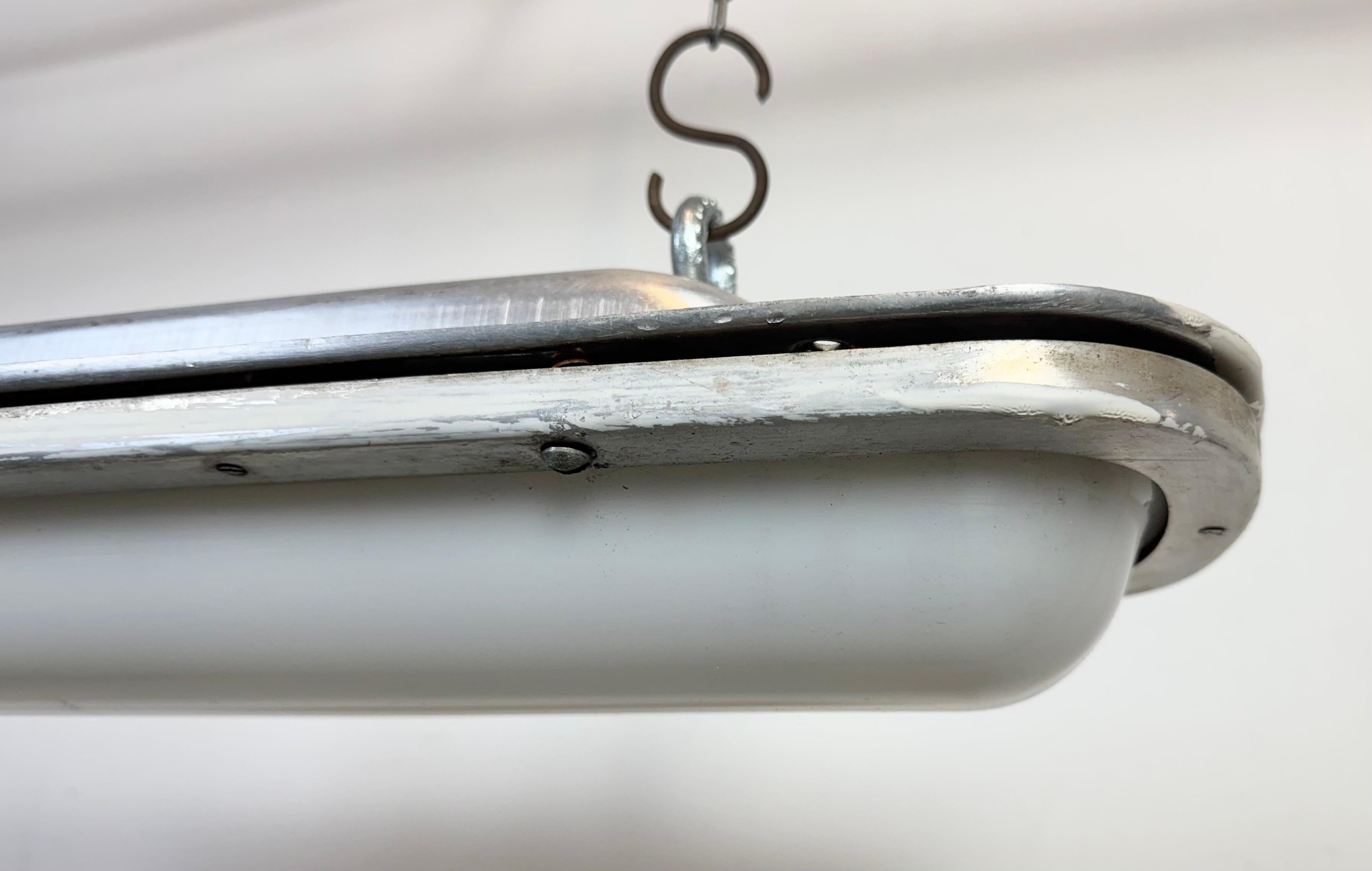 Industrial Aluminium Hanging Tube Light, 1970s 1