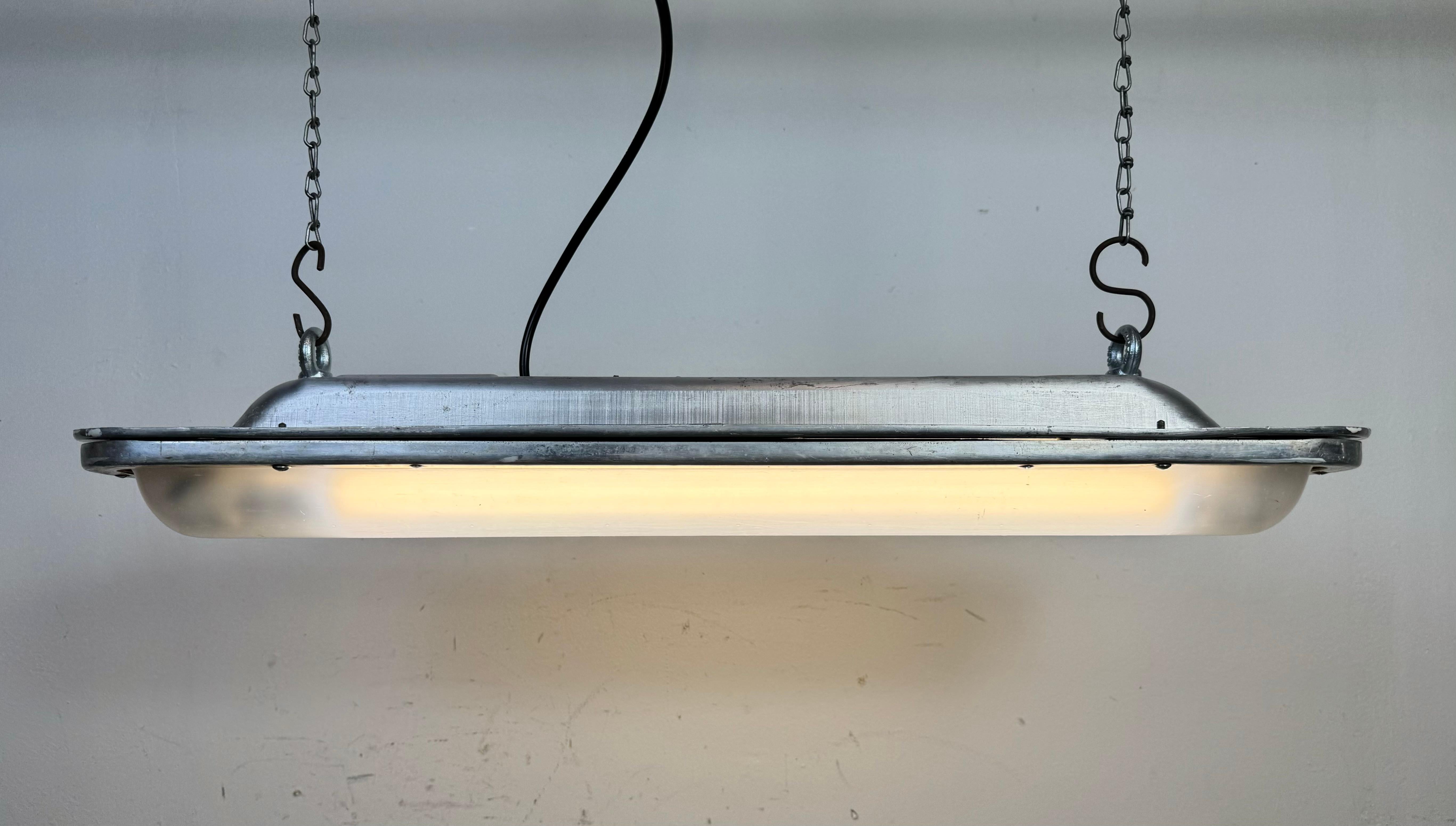 Industrial Aluminium Hanging Tube Light, 1970s 2