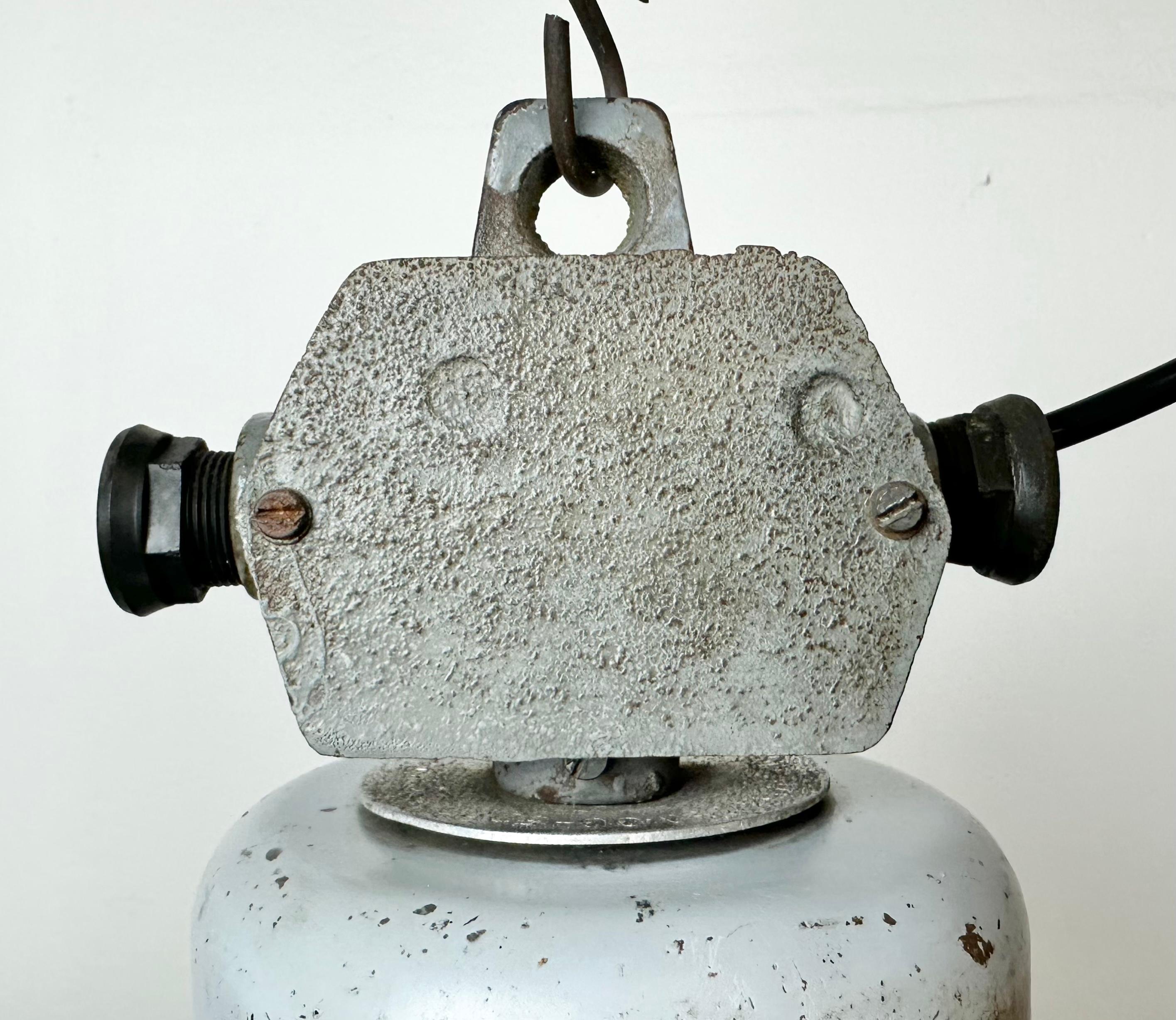 20th Century Industrial Aluminium Pendant Lamp from Polam Wilkasy, 1960s For Sale