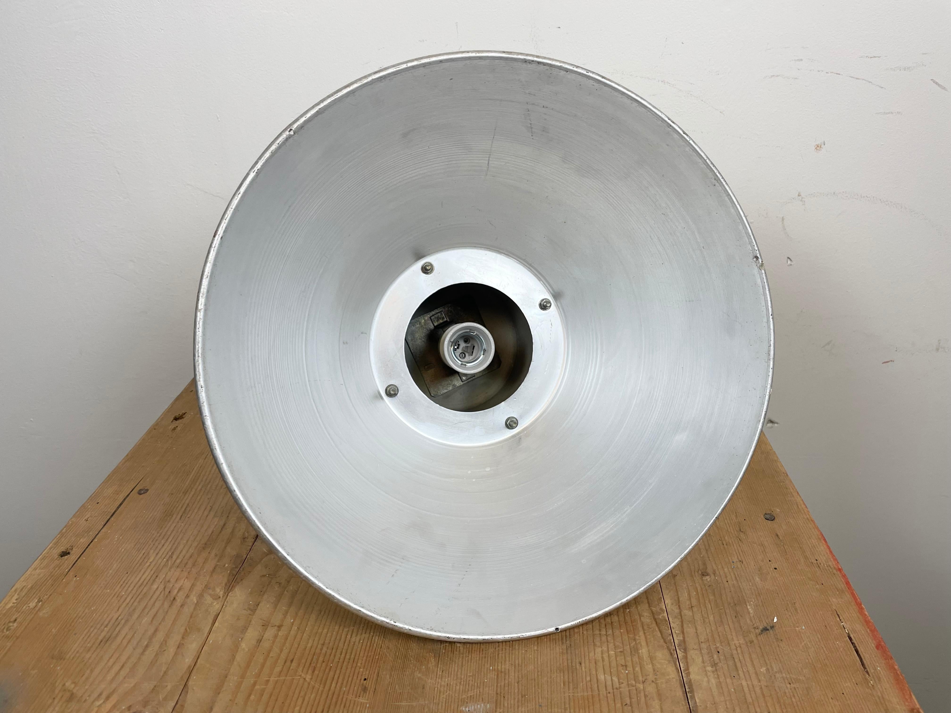 Industrial Aluminium Pendant Light from Elektrosvit, 1960s For Sale 4
