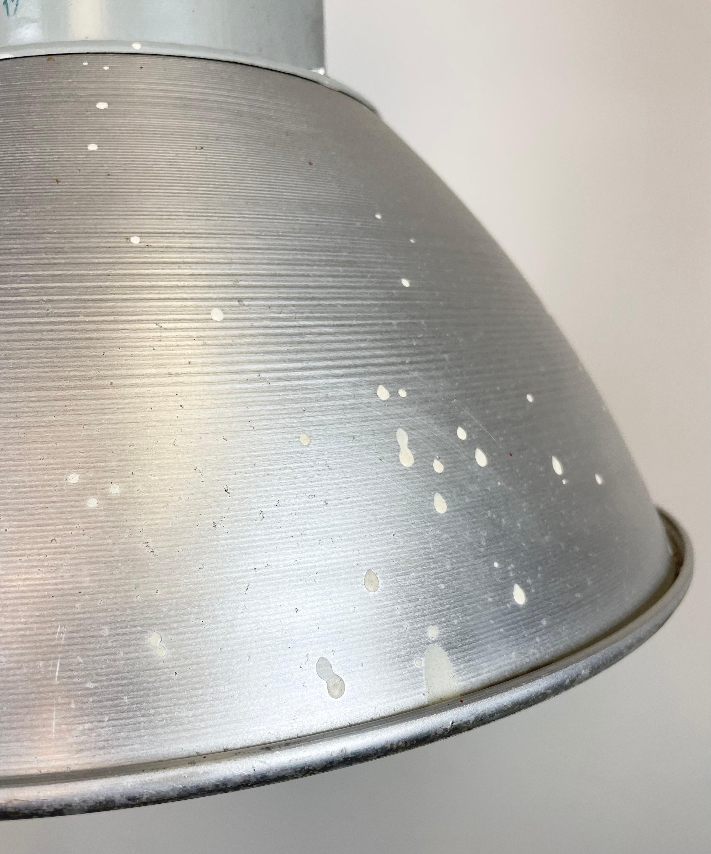 Mid-20th Century Industrial Aluminium Pendant Light from Elektrosvit, 1960s For Sale