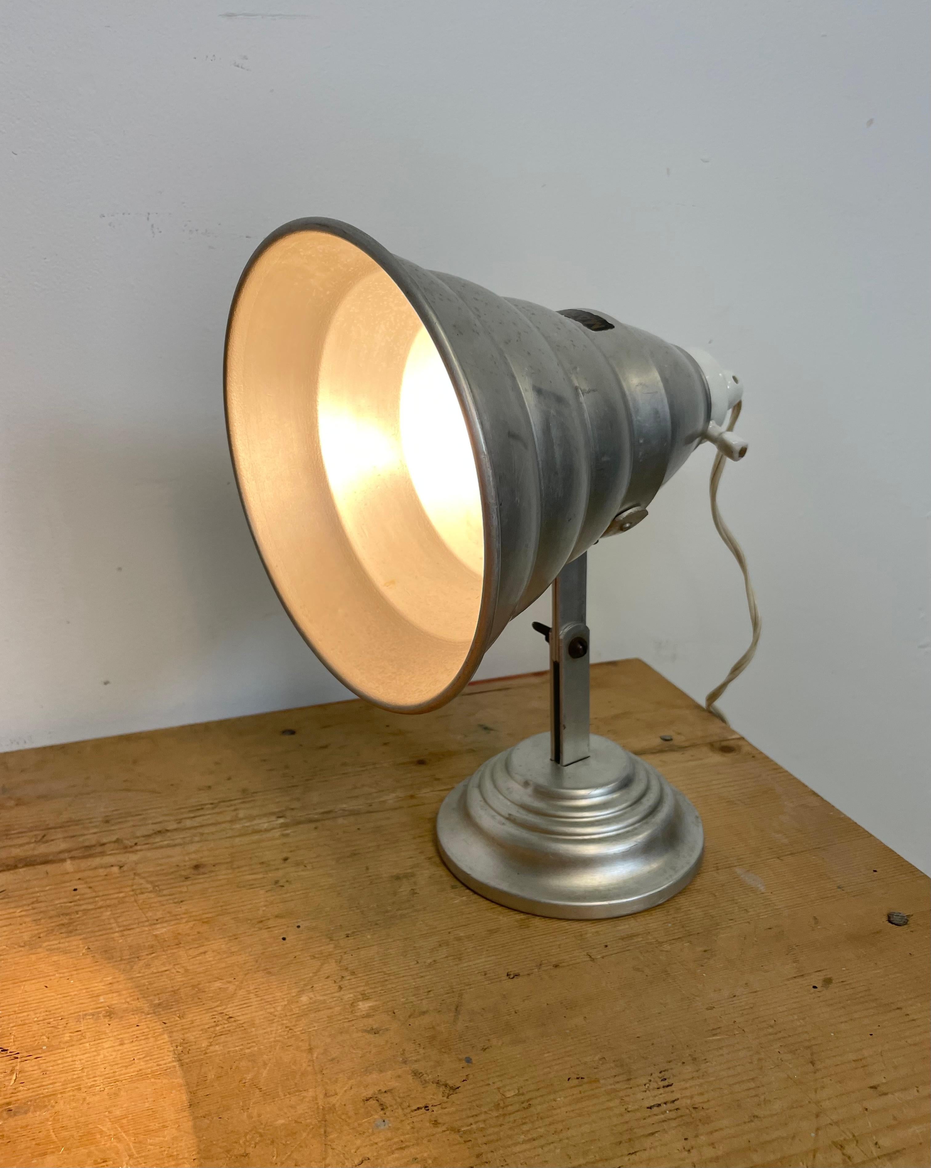 Industrial Aluminium Table Lamp, 1960s 4