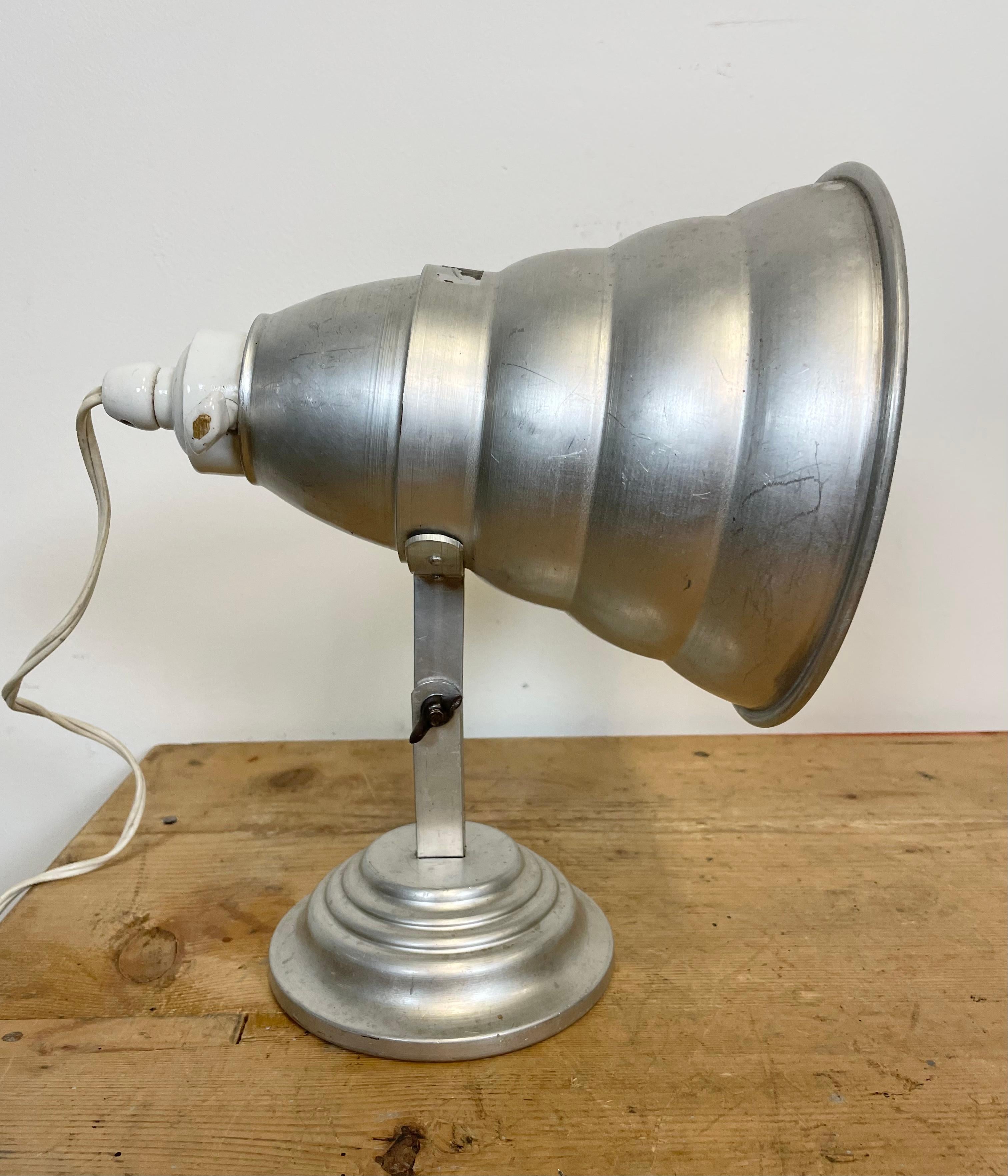 Industrial Aluminium Table Lamp, 1960s 1