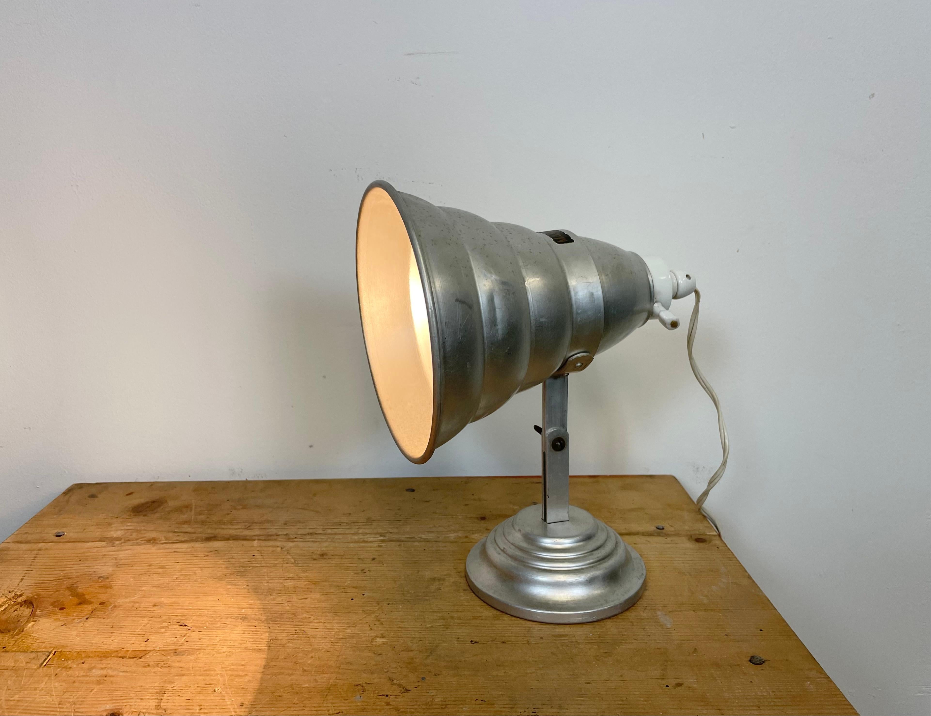 Industrial Aluminium Table Lamp, 1960s 3