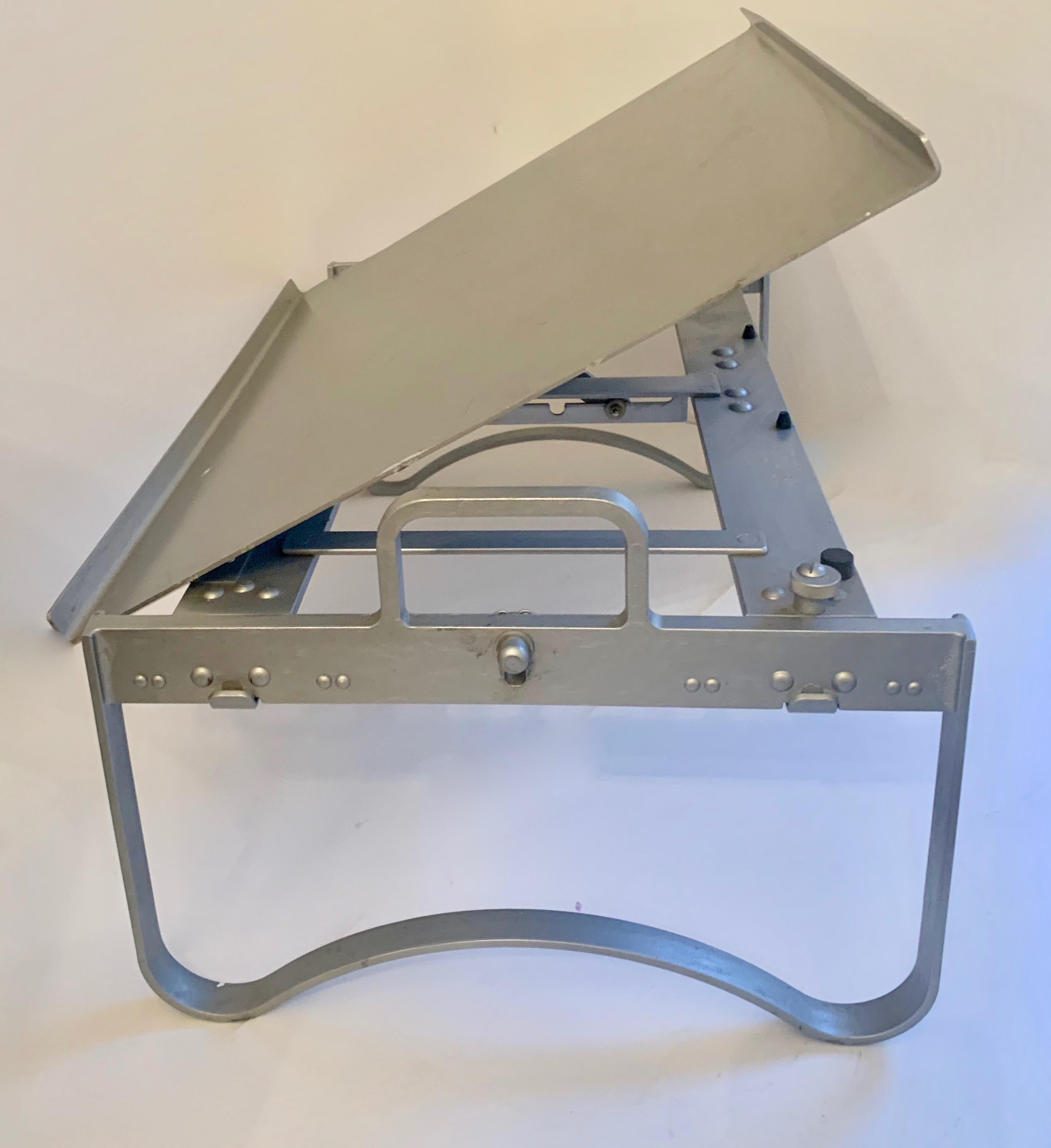 20th Century Industrial Aluminum Bed Tray