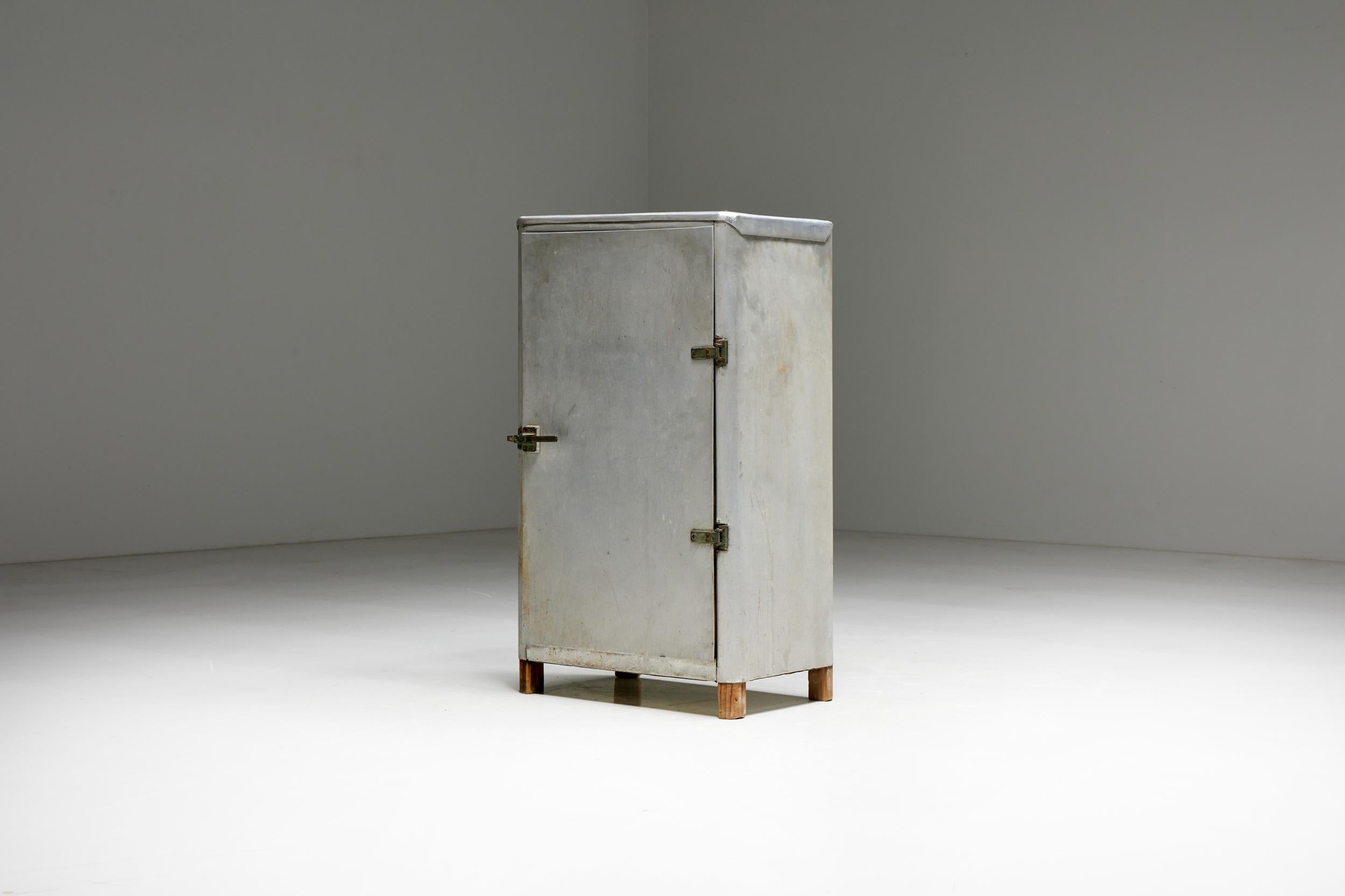 Industrial Aluminum Cabinet, France, 1950s For Sale 4