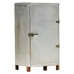 Retro Industrial Aluminum Cabinet, France, 1950s