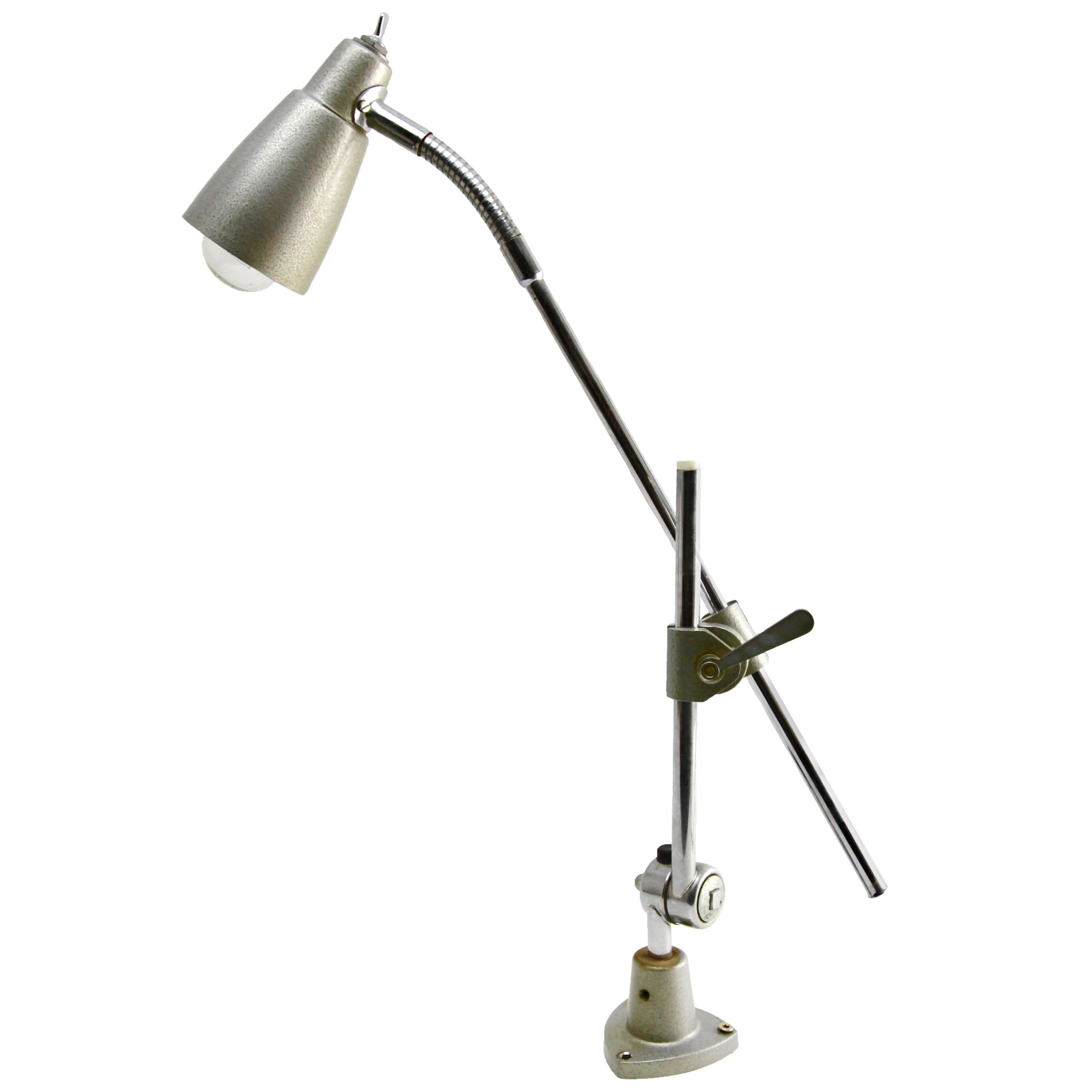 grey anglepoise lamp