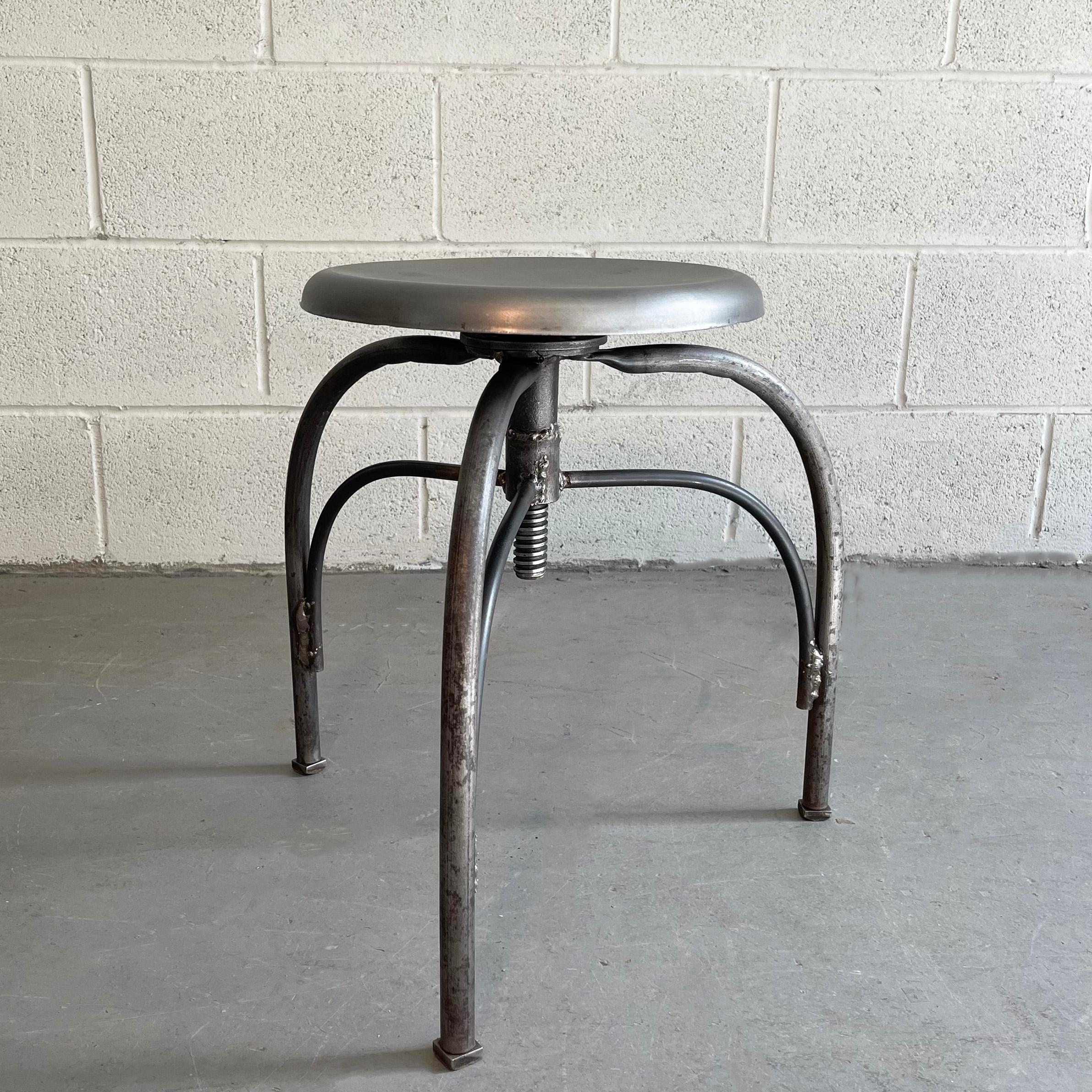 North American Industrial Apothecary Hospital Examination Swivel Stool For Sale