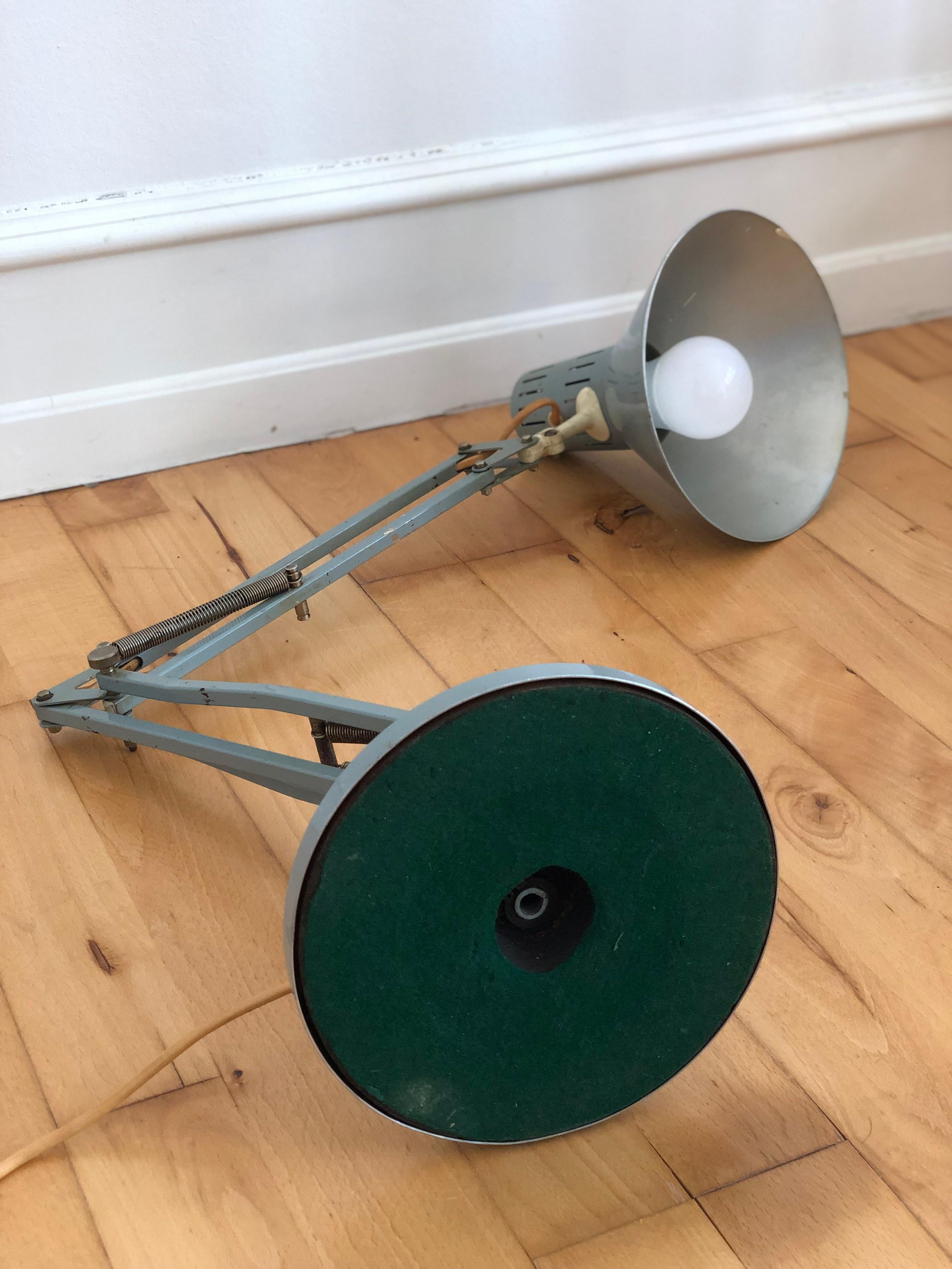 Lampada da scrivania industriale HCF Danimarca anni '70 in vendita 3