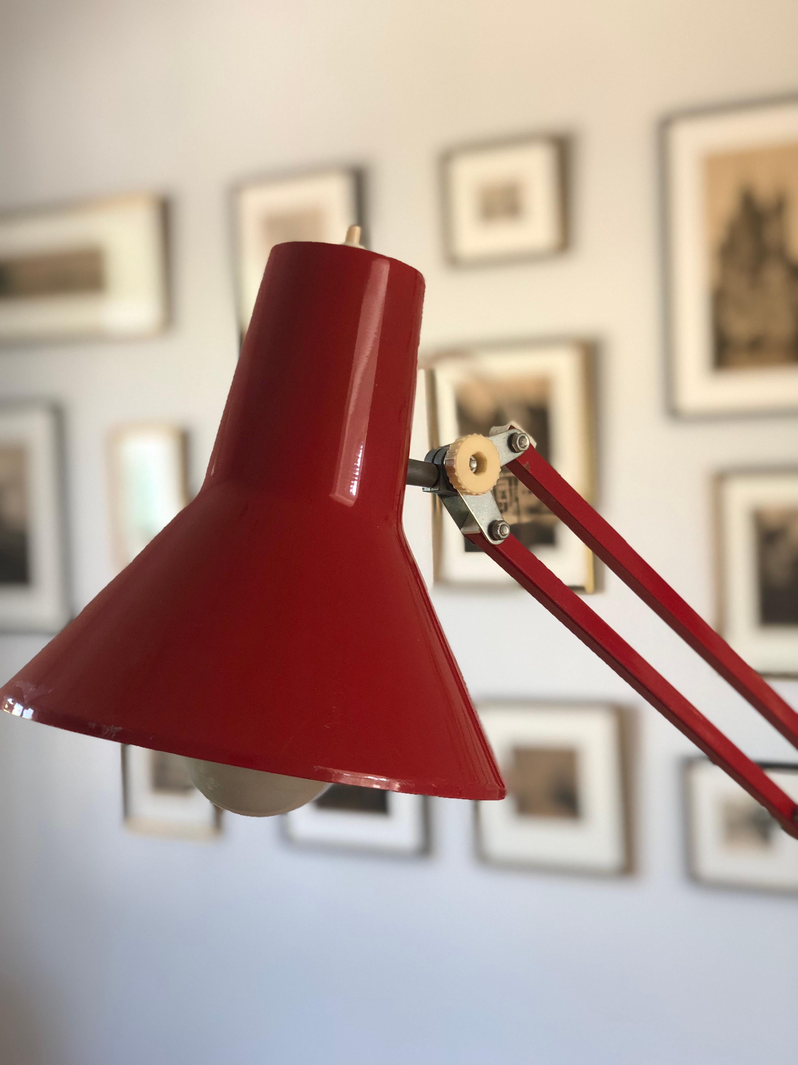 Industrial Architect Desk Lamp HCF Denmark 1970s For Sale 1