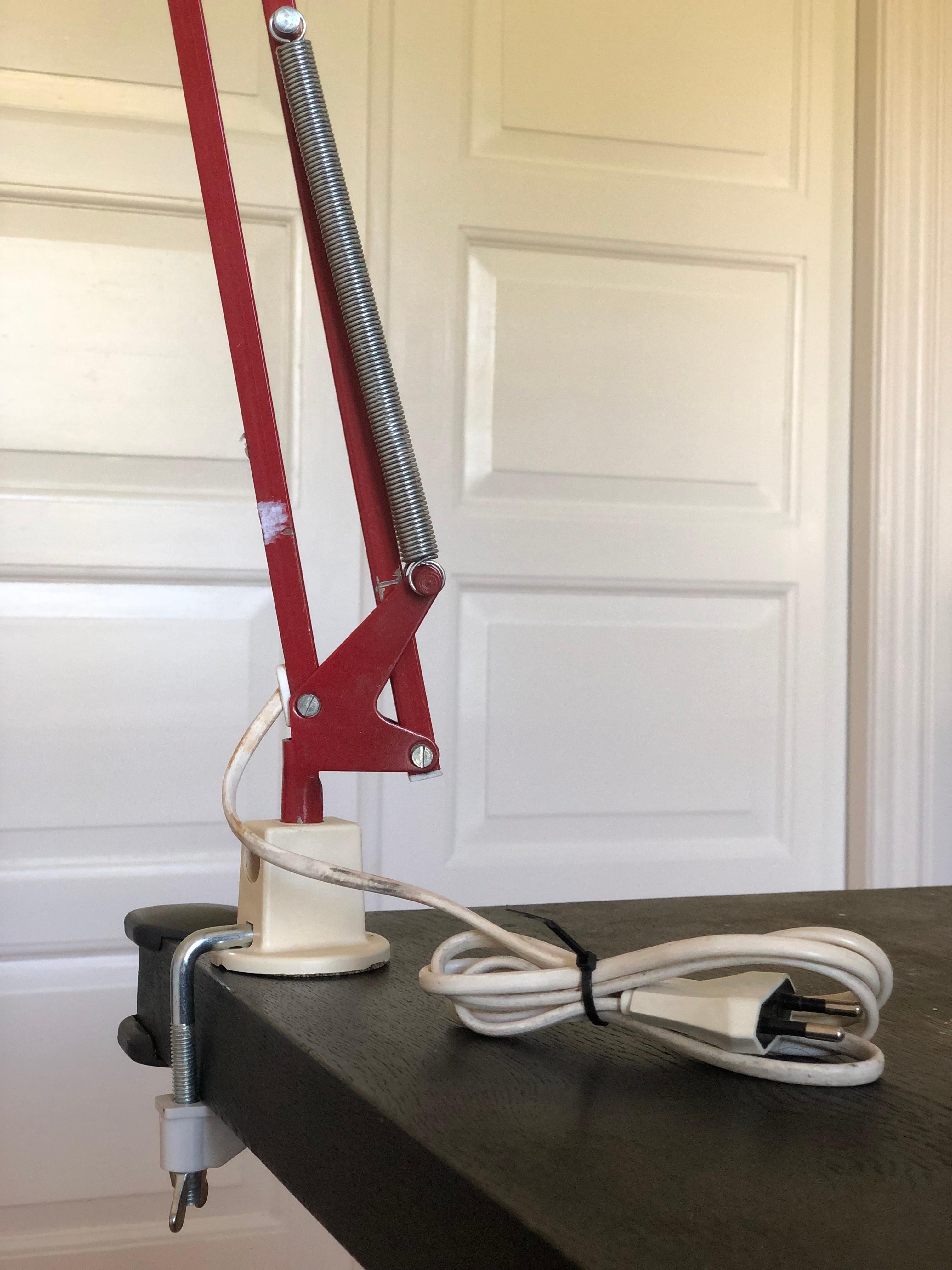 Industrial Architect Desk Lamp HCF Denmark 1970s For Sale 2