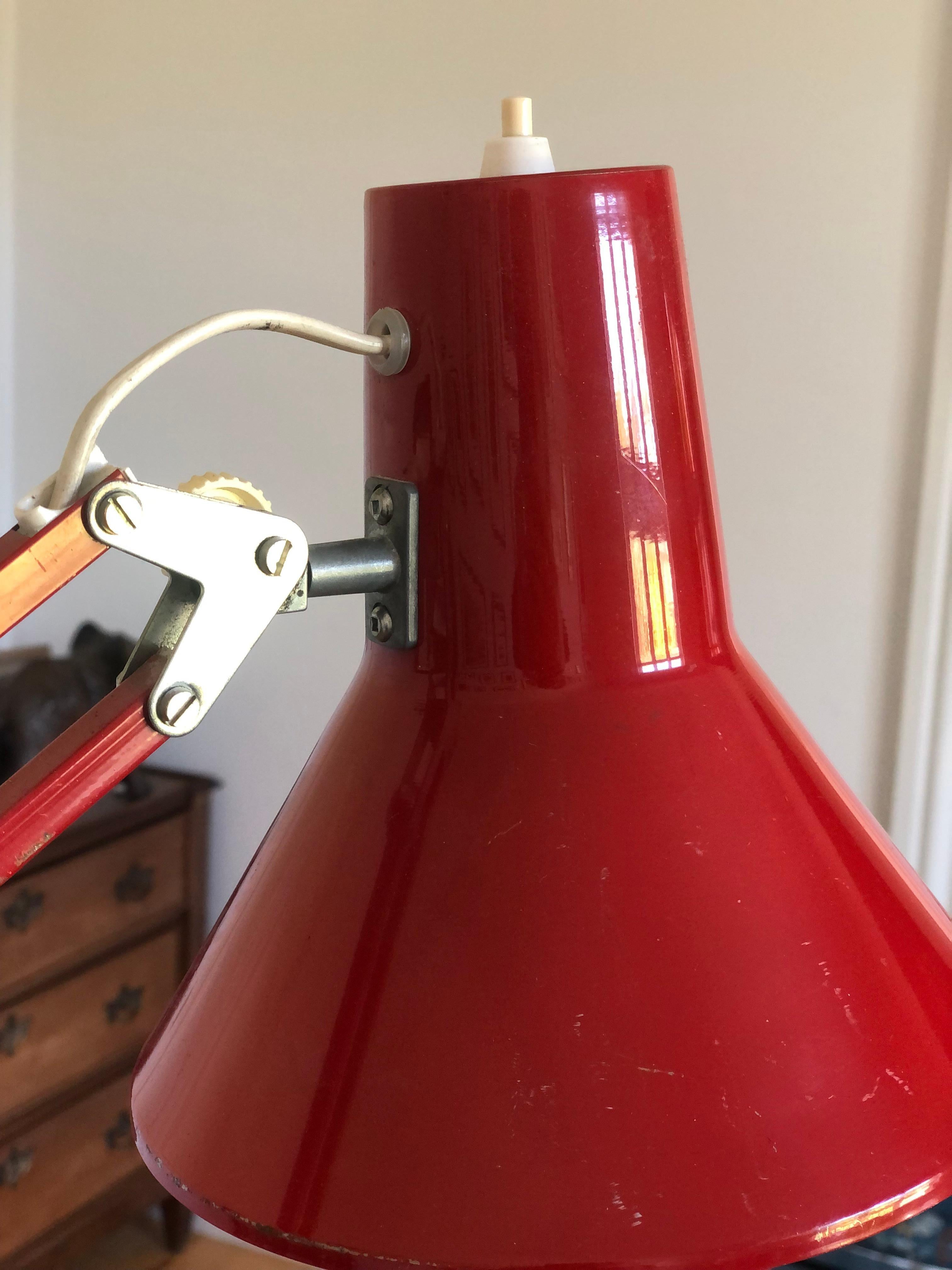 Industrial Architect Desk Lamp HCF Denmark 1970s For Sale 3