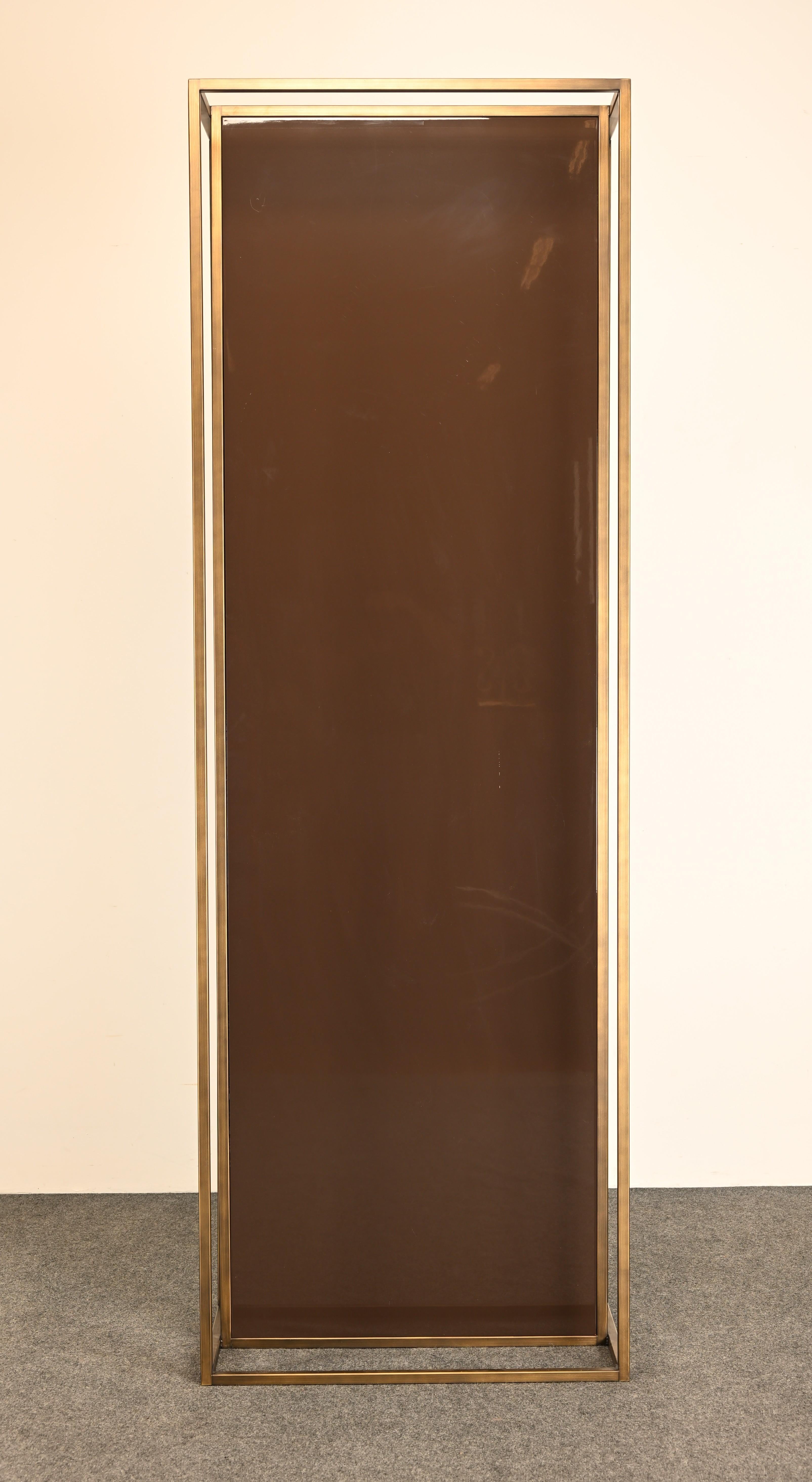 Industrieller architektonischer Spiegel in voller Länge mit Bronzemetall, 20. Jahrhundert im Angebot 10