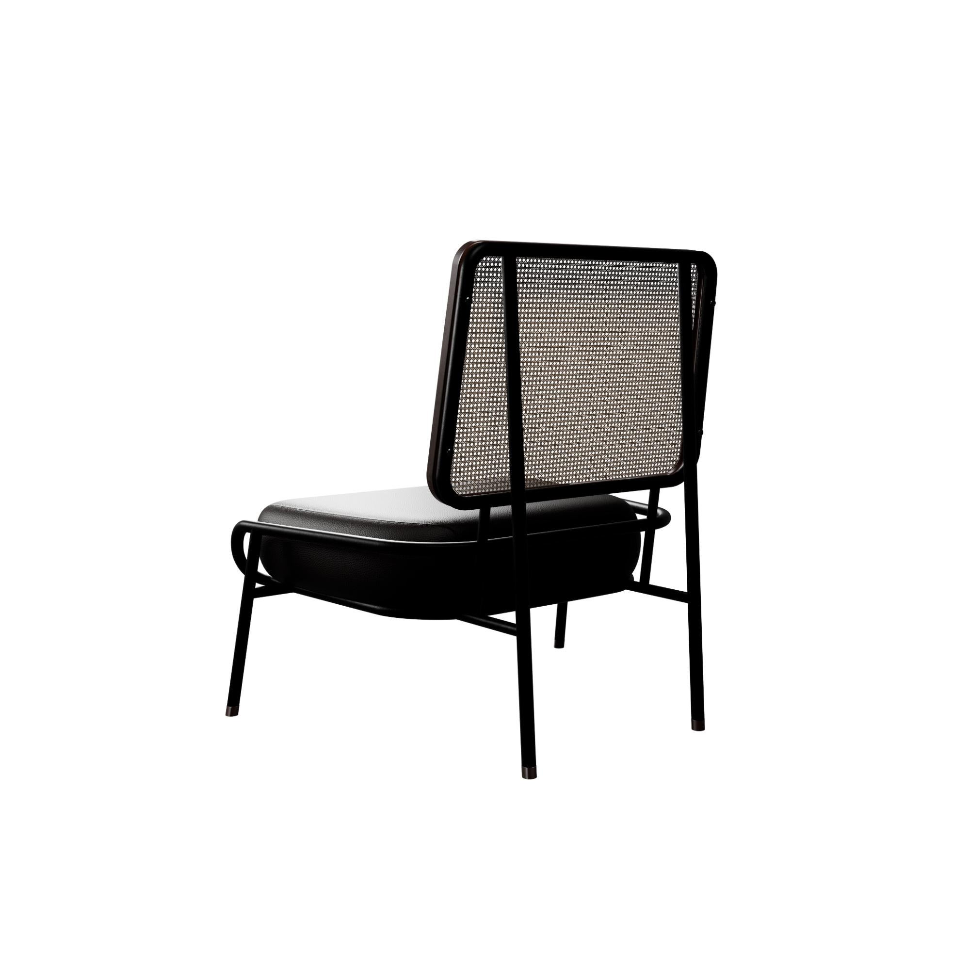 Industriel Fauteuil industriel DUV sans accoudoirs Cuir cacao fait main par Murmurio en vente