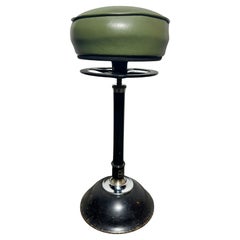 Industrial/ Art Deco Adjustable Articulating Leather Medical Stool / by Ritter